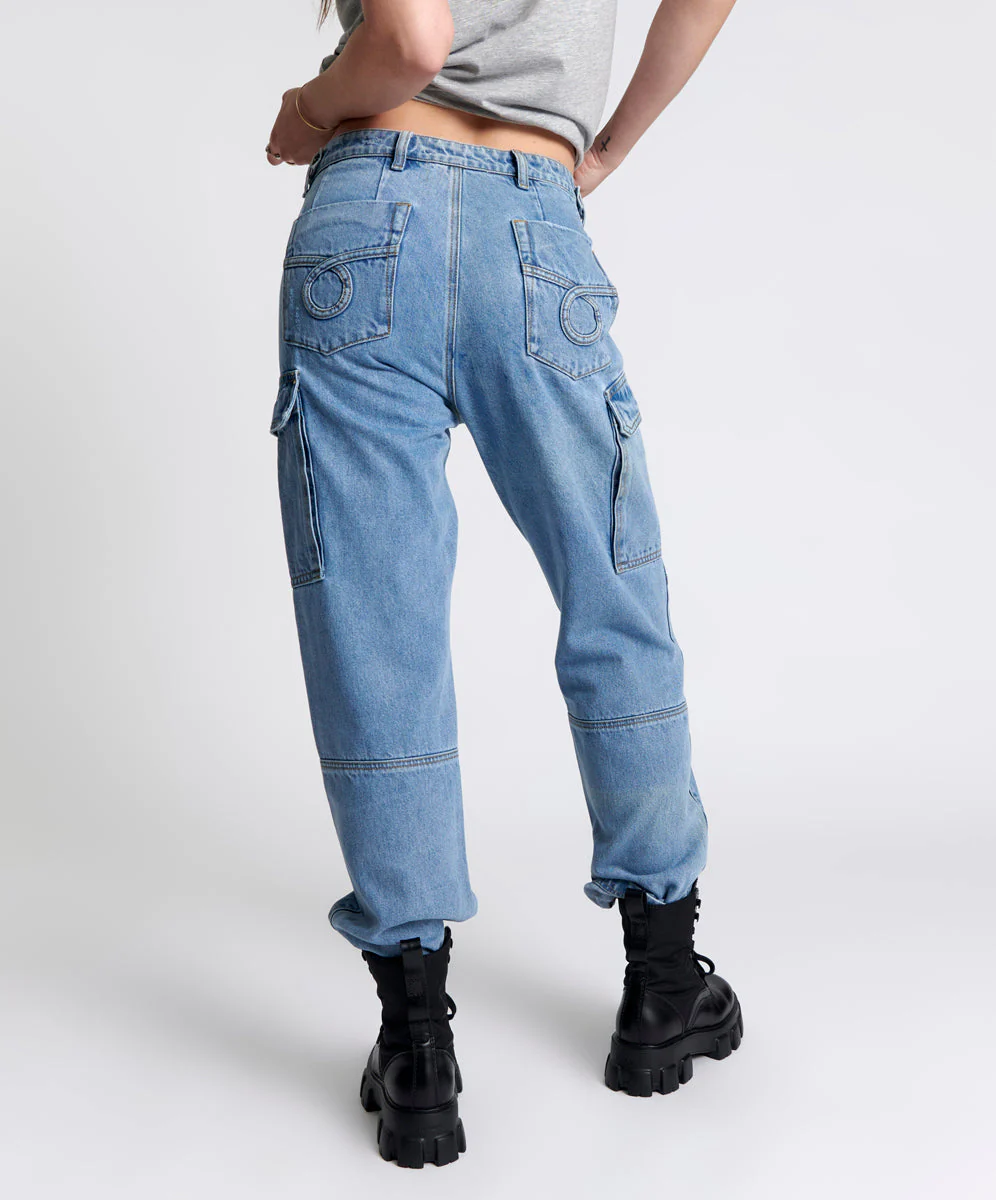 Cargo Motion Denim Jeans - Berlin Blue - Image 4