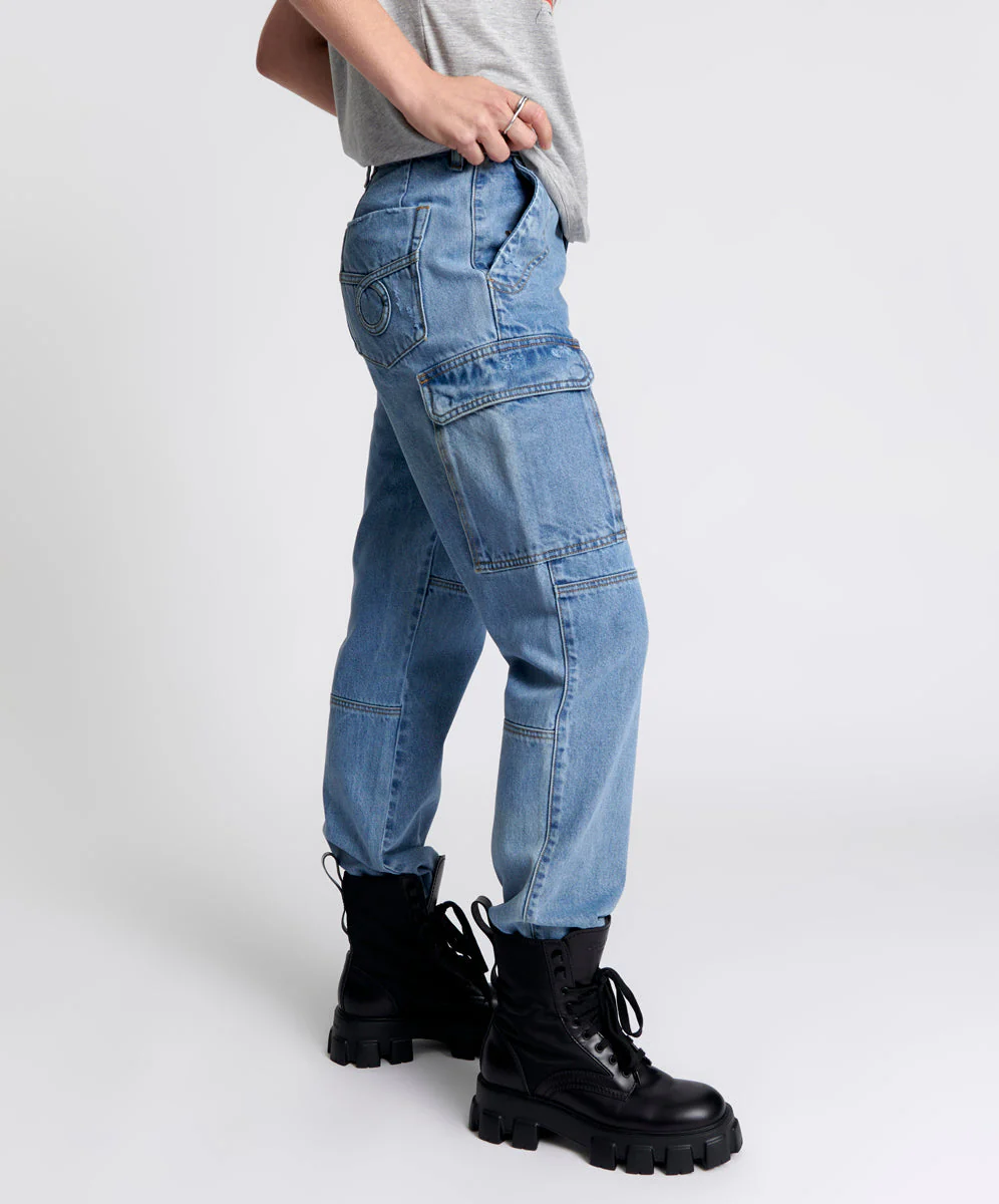 Cargo Motion Denim Jeans - Berlin Blue - Image 5