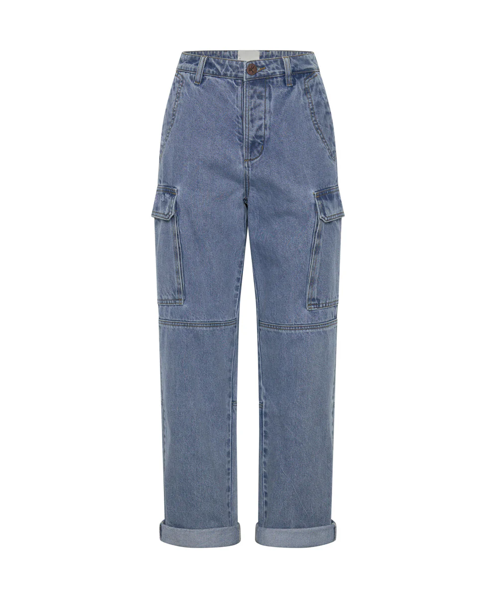 Cargo Motion Denim Jeans - Berlin Blue - Image 6
