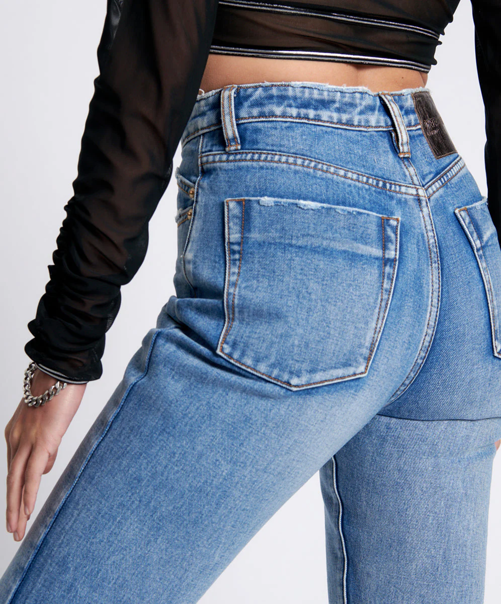 Legends High Waist Straight Leg Denim Jeans - Berlin Blue - Image 5