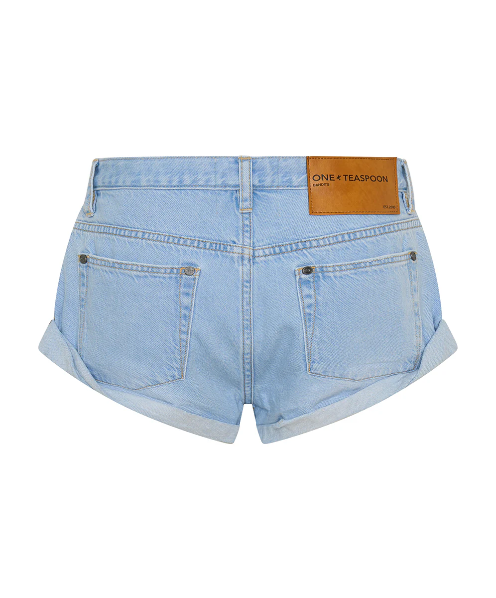 Bandits Low Waist Denim Shorts - Best Blue - Image 12