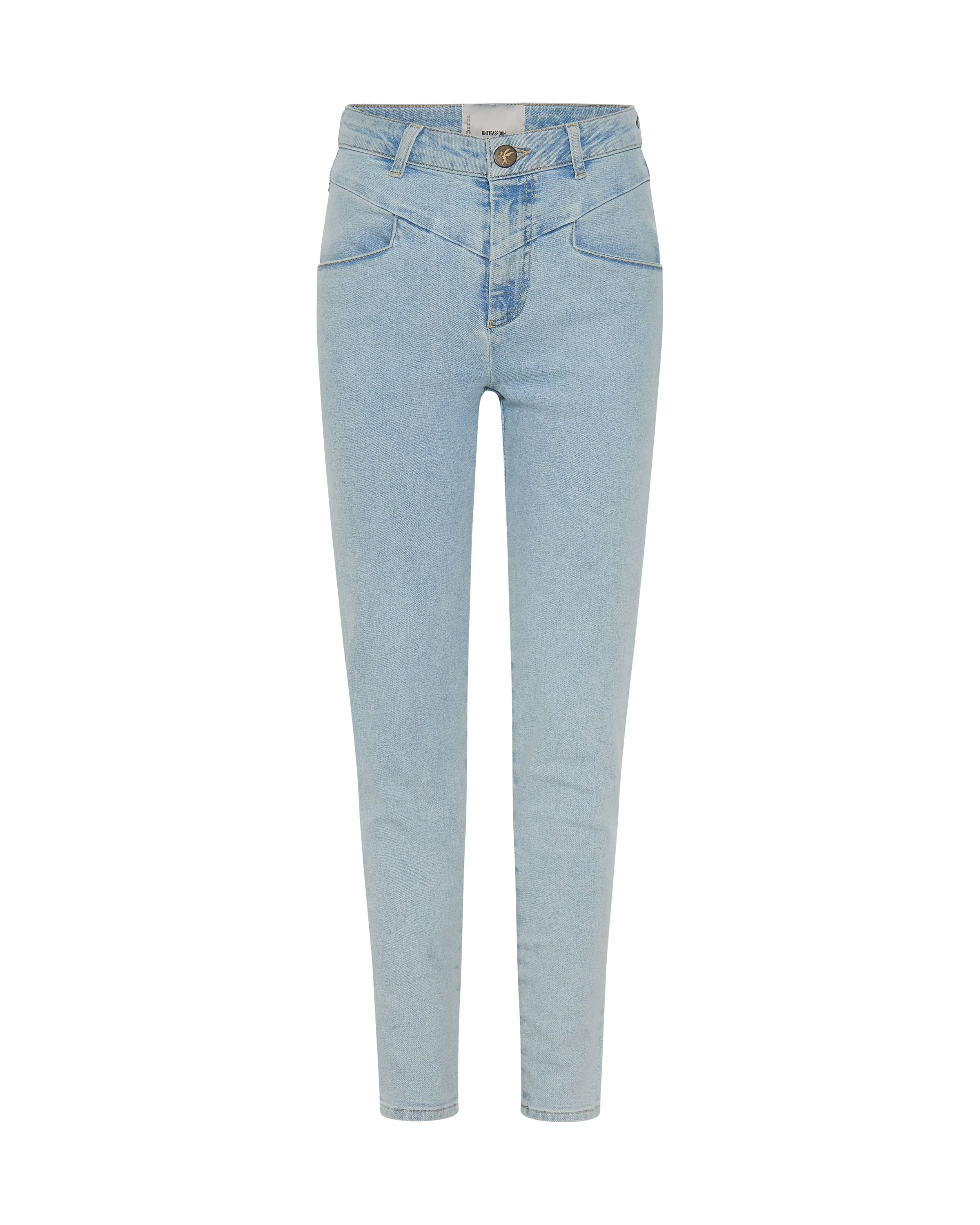 Preachers High Waist Skinny Stretch Denim Jeans - Best Blue - Image 6
