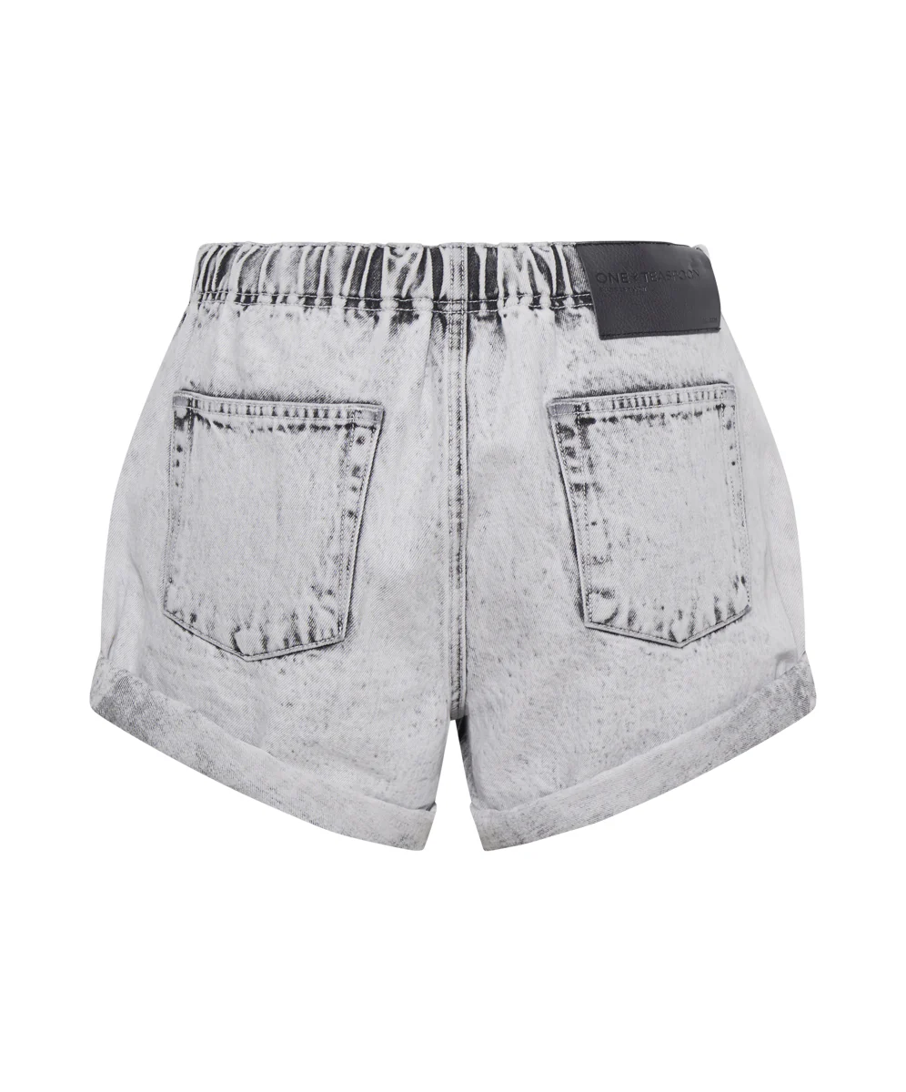 BIANCO SHABBY BANDITS DRAWCORD DENIM SHORTS - Image 9