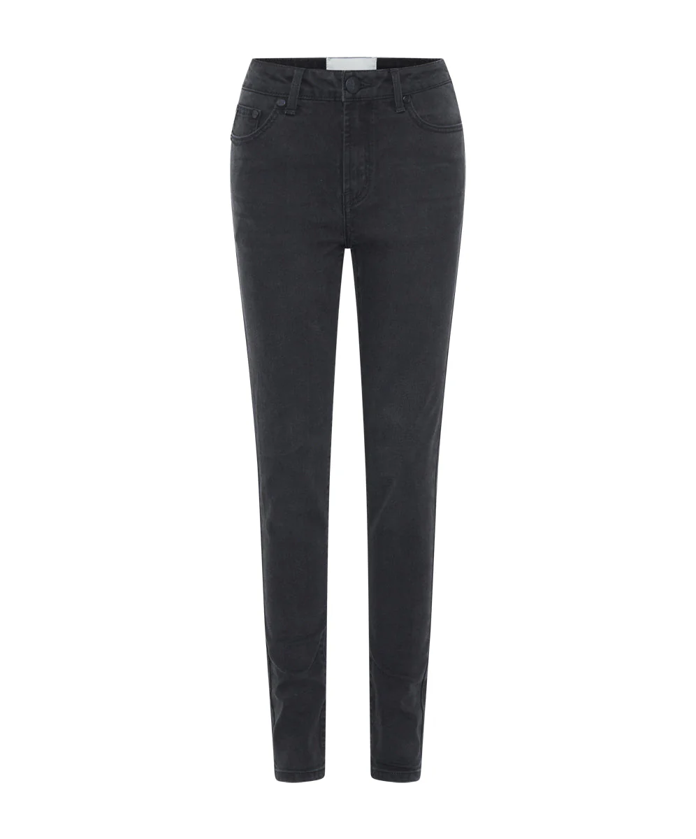 Freebirds Ii High Waist Stretch Skinny Denim Jeans - Black - Image 6