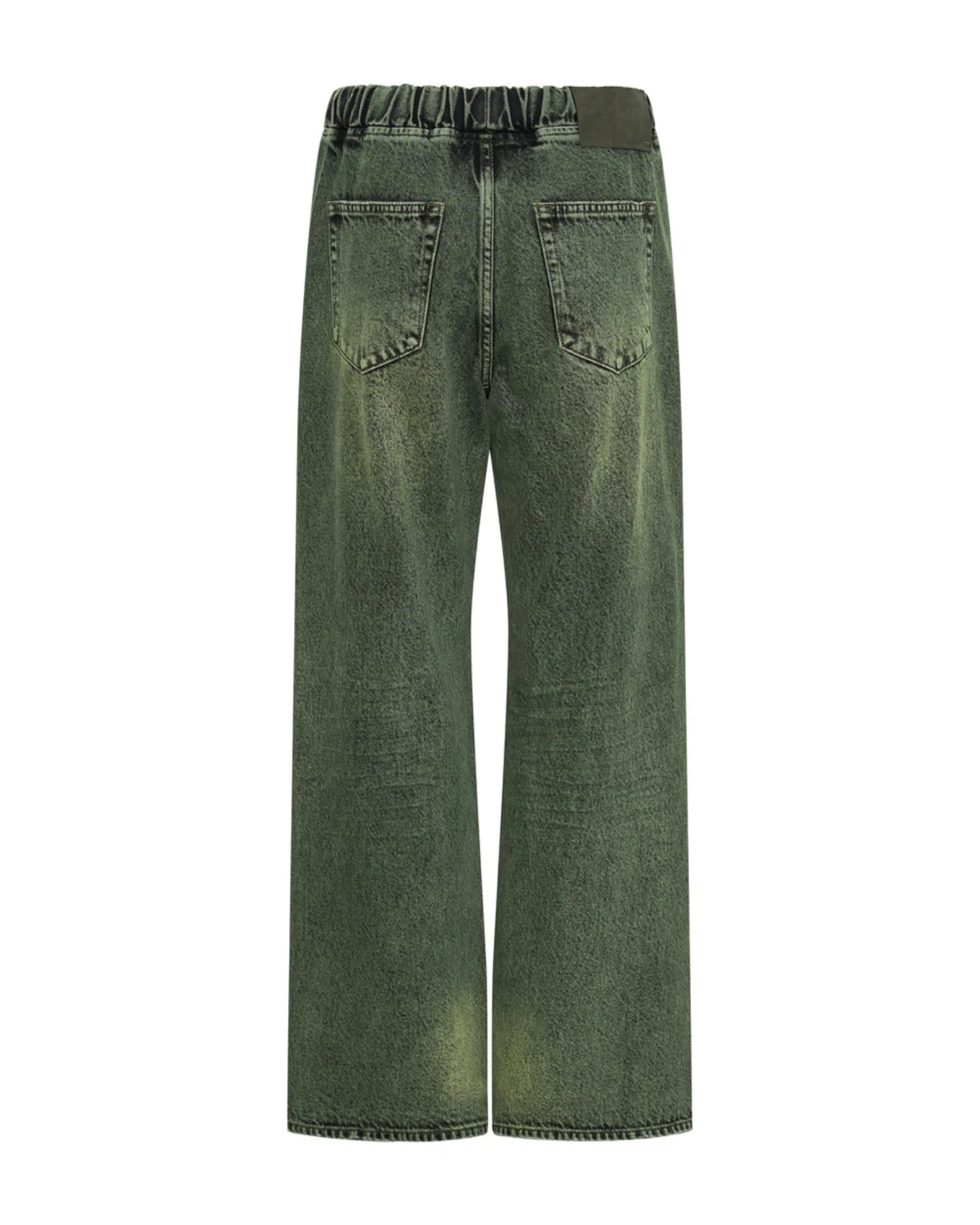 Roadhouse Wide Leg Drawstring Denim Jeans - Black Khaki - Image 7