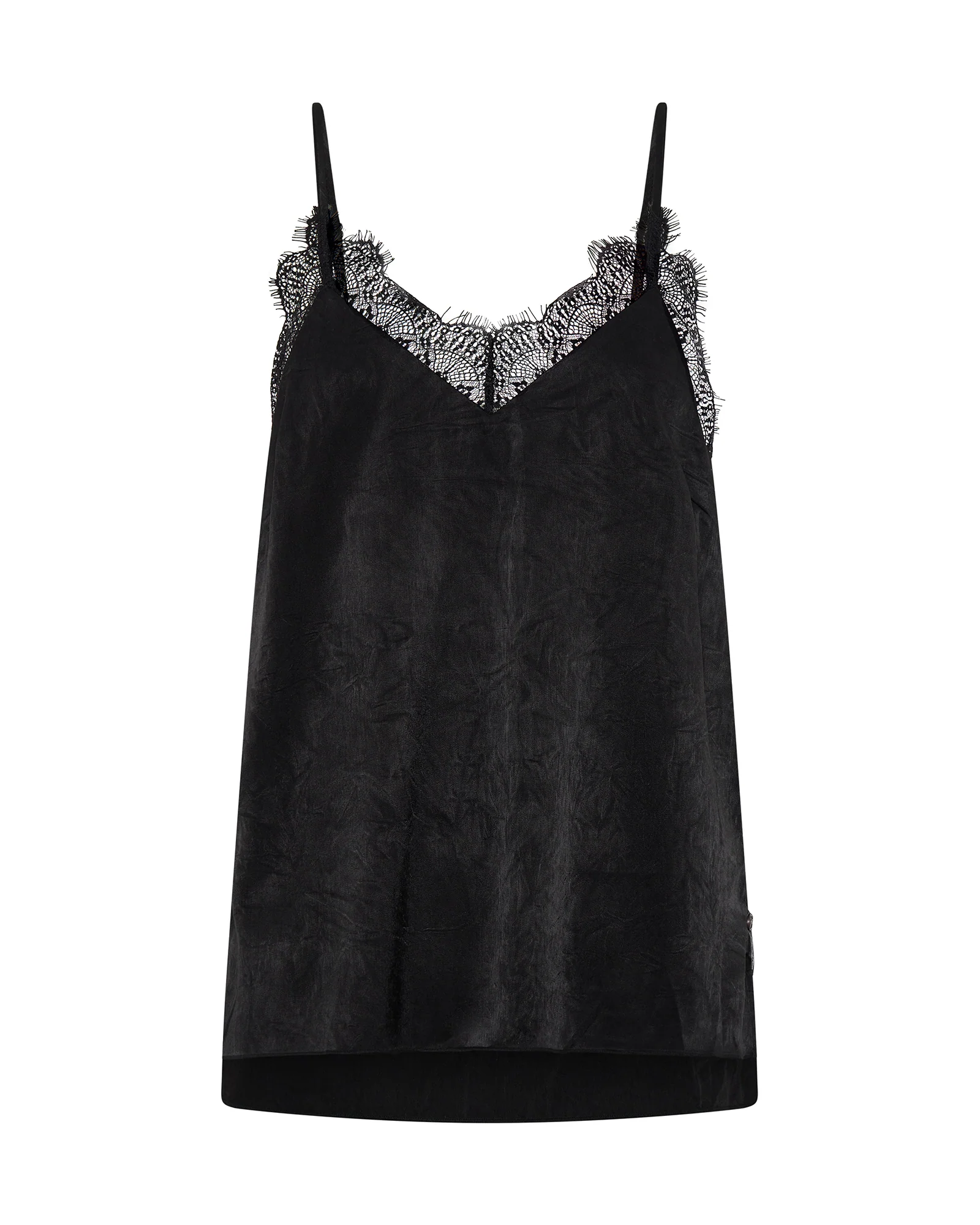 Lace Cami Top - Black - Image 9