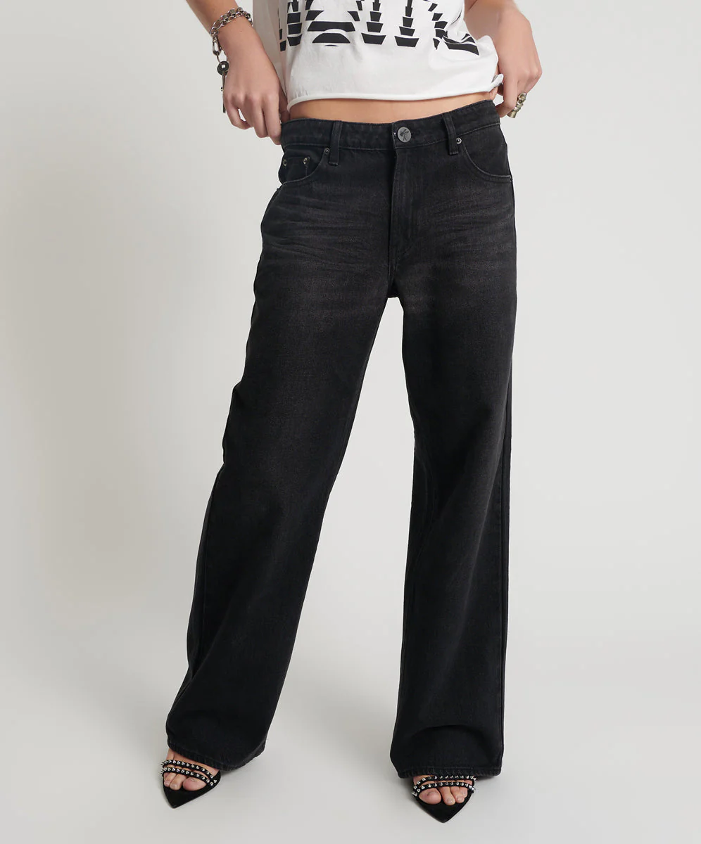 BLACK OAK LOW RIDERS LOW WAIST WIDE LEG JEANS - Image 2