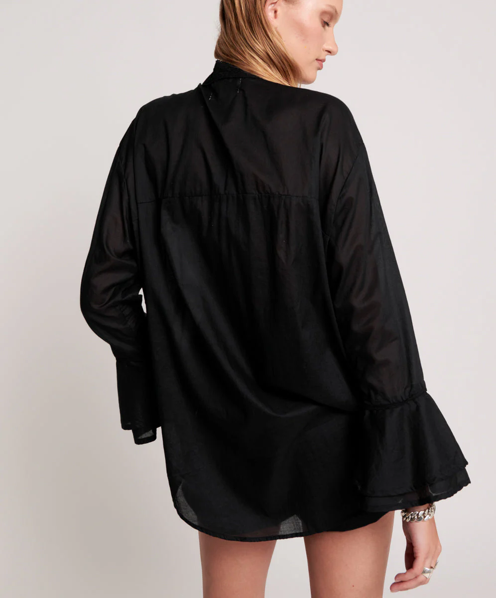 BLACK VOILE FANTASIE SHIRT - Image 4