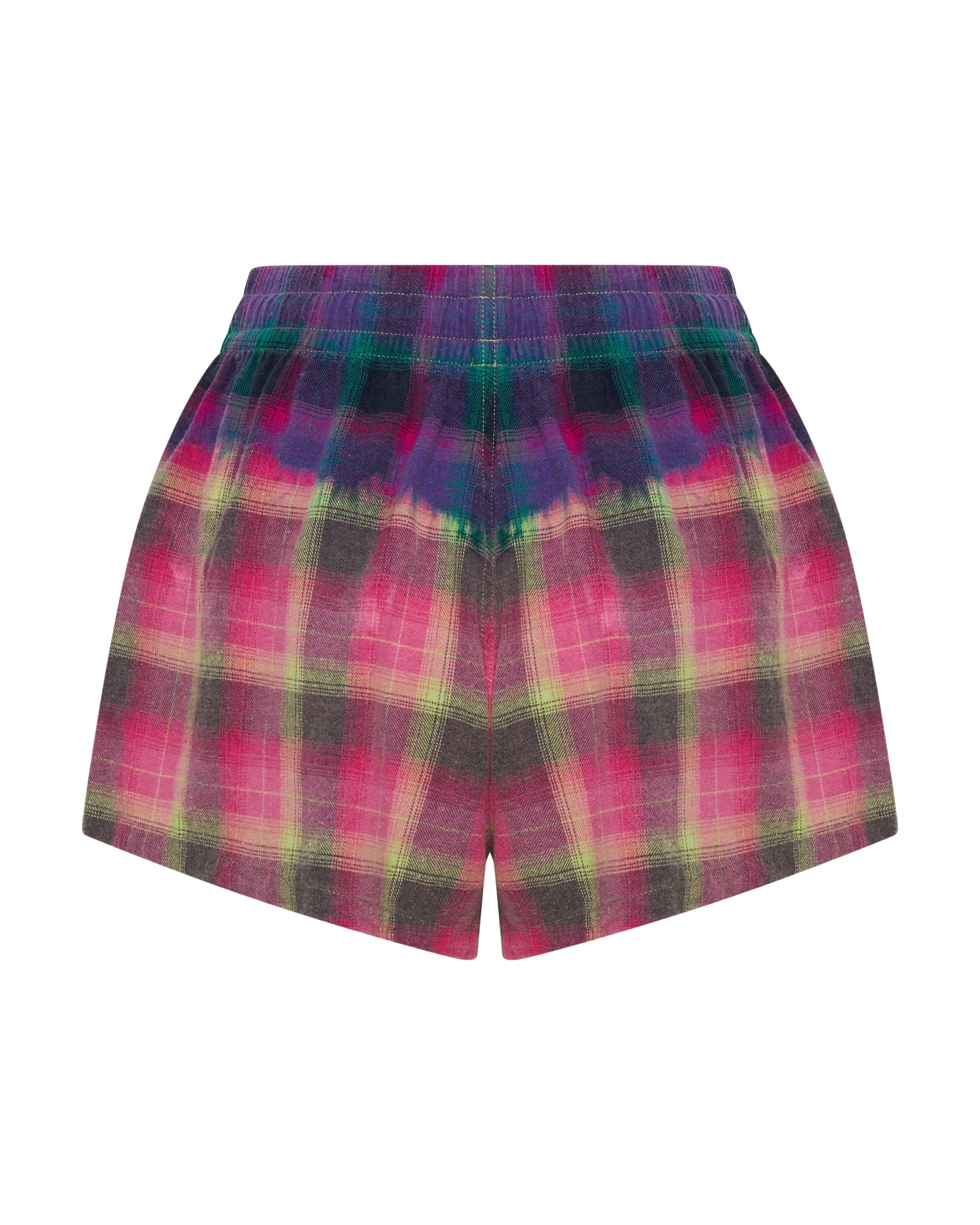 Bleached Flannel Studded Boxer Shorts - Multi - Image 6