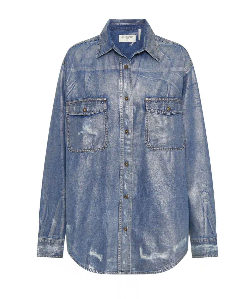 Everyday Denim Shirt - Blue Future - Image 6
