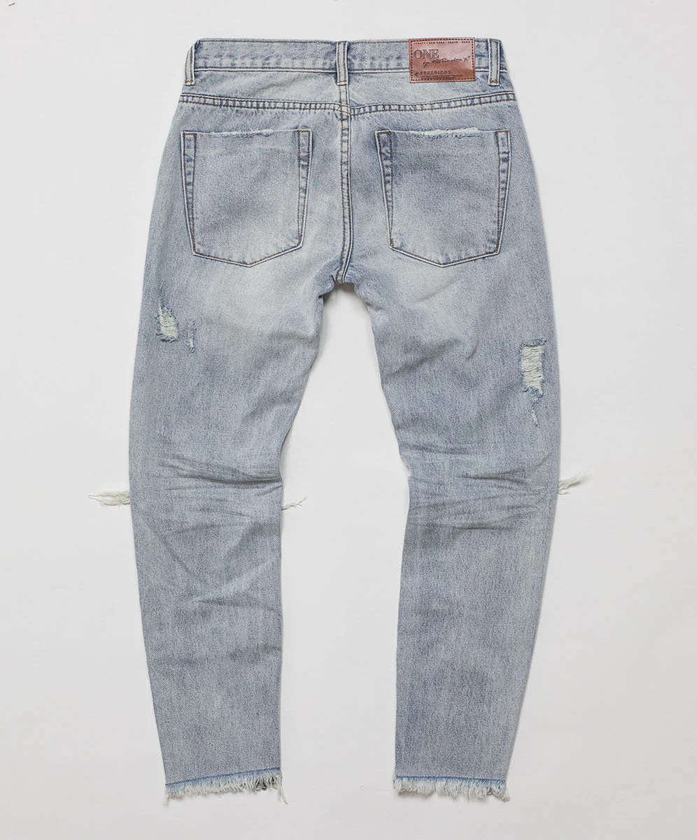 Freebirds Low Waist Rigid Skinny Denim Jeans - Blue Hart - Image 5