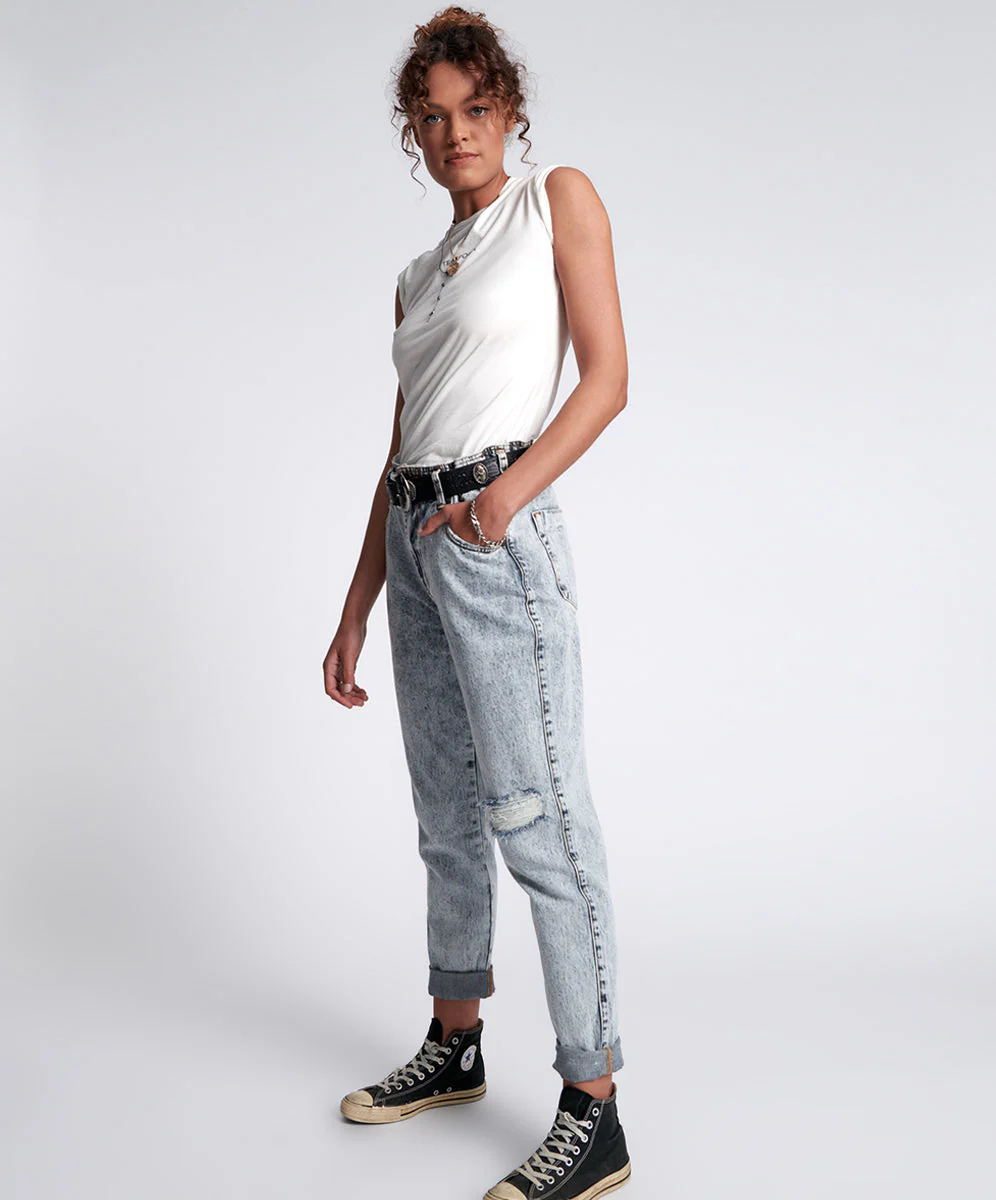 BLUE MALT PIONEER HIGH WAIST VINTAGE FIT JEANS - Image 2