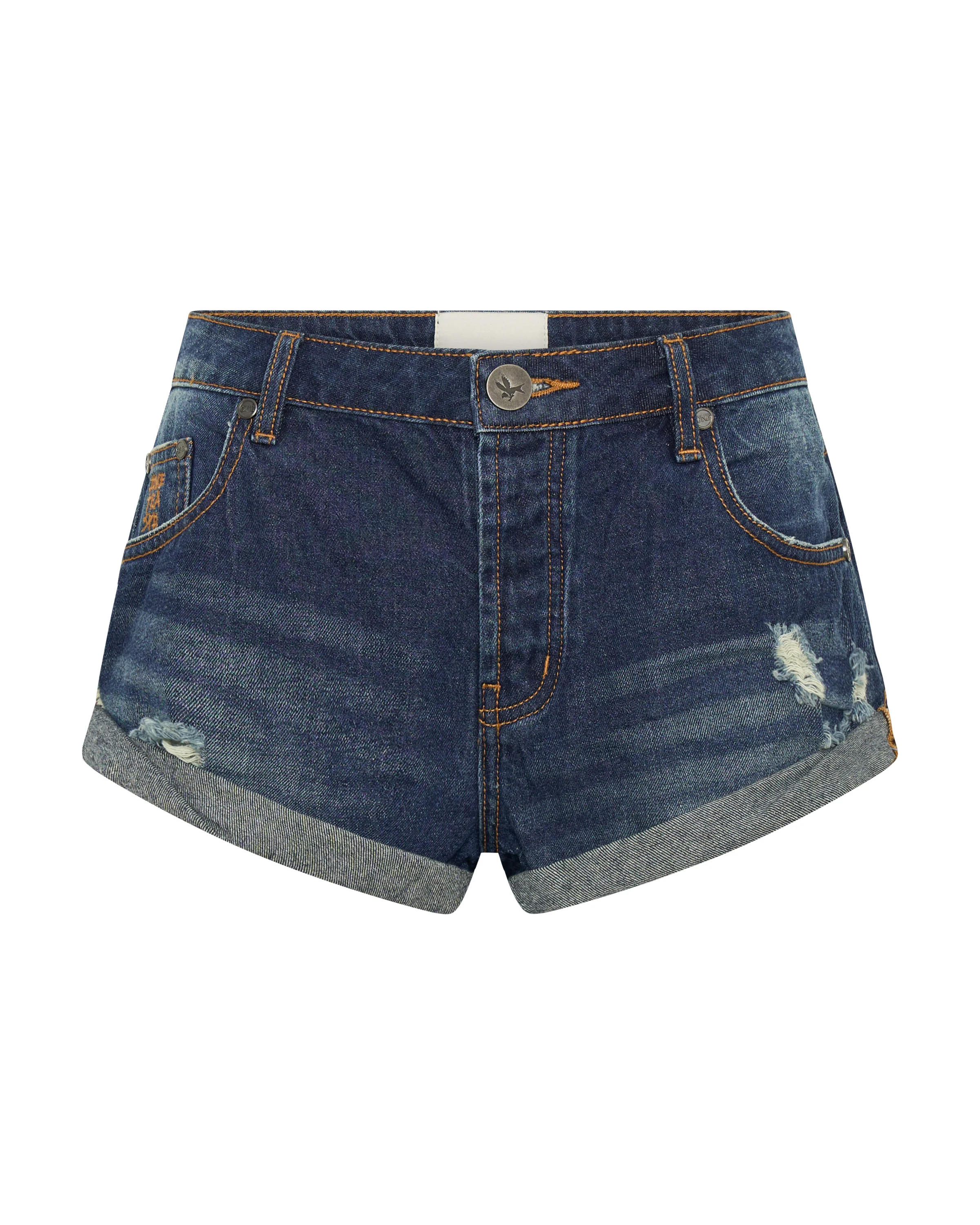 Bandits Low Waist Denim Shorts - Blue Moon - Image 10