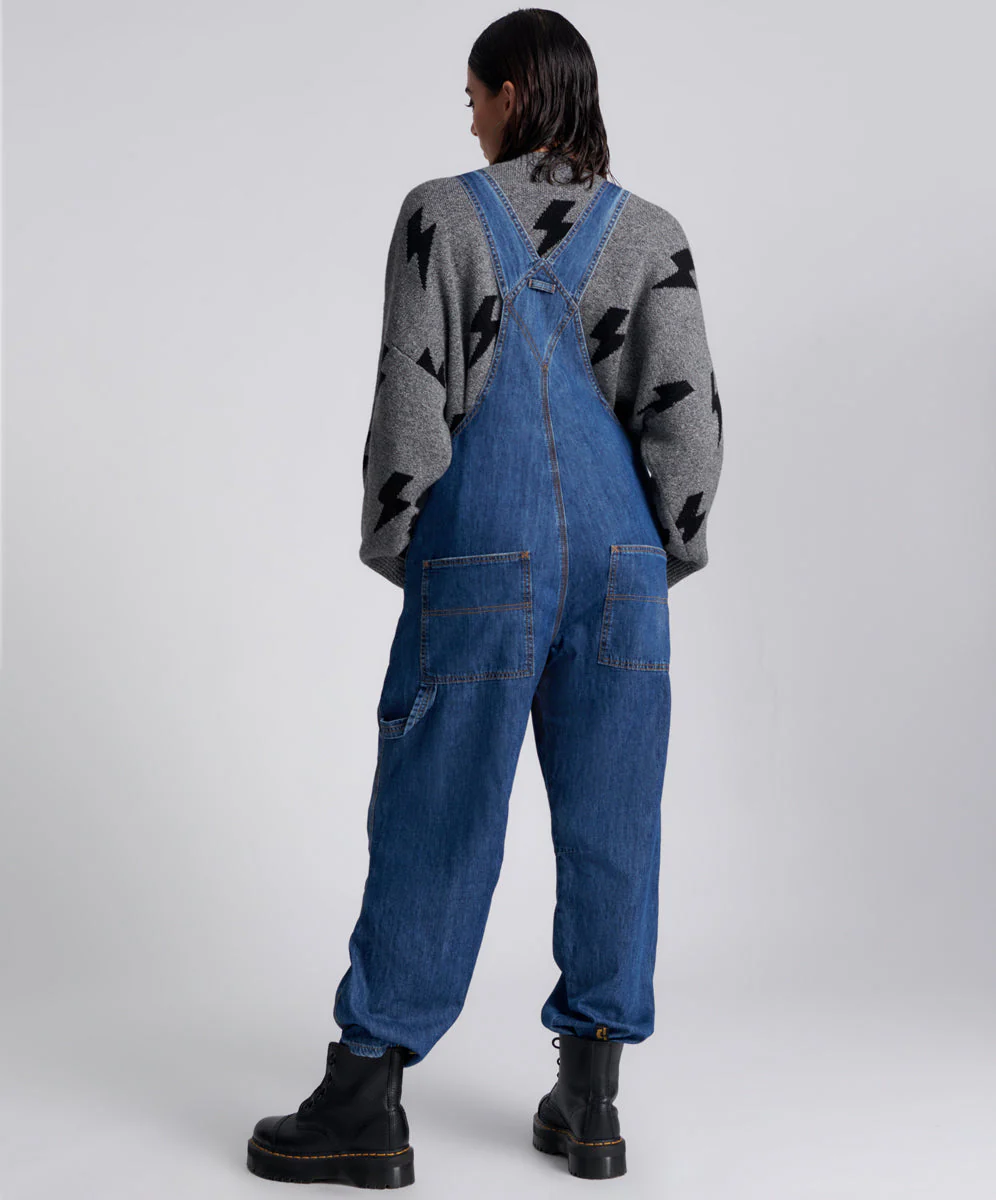 Stanton St Long Denim Overalls - Blue Night - Image 3
