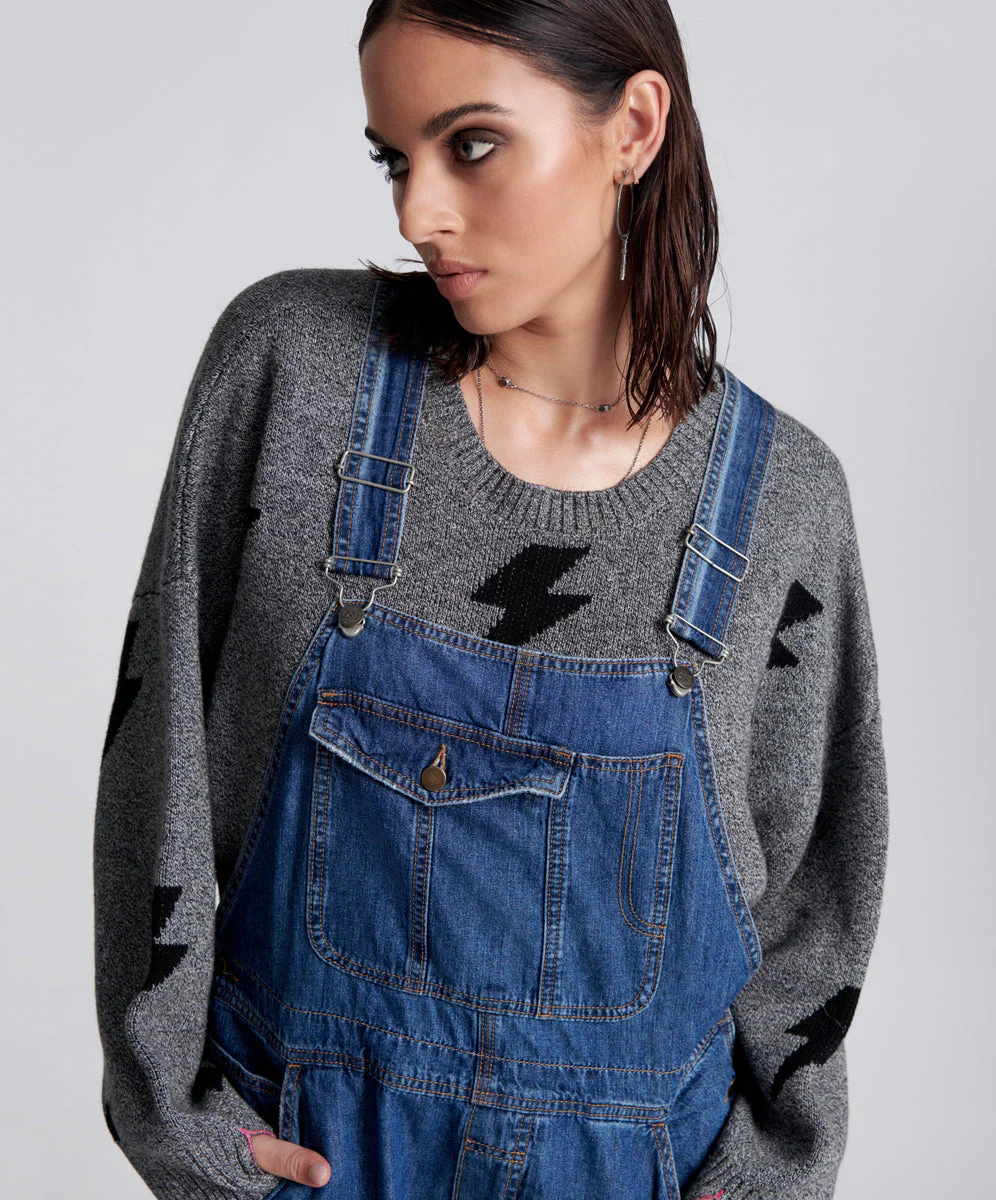 Stanton St Long Denim Overalls - Blue Night - Image 5