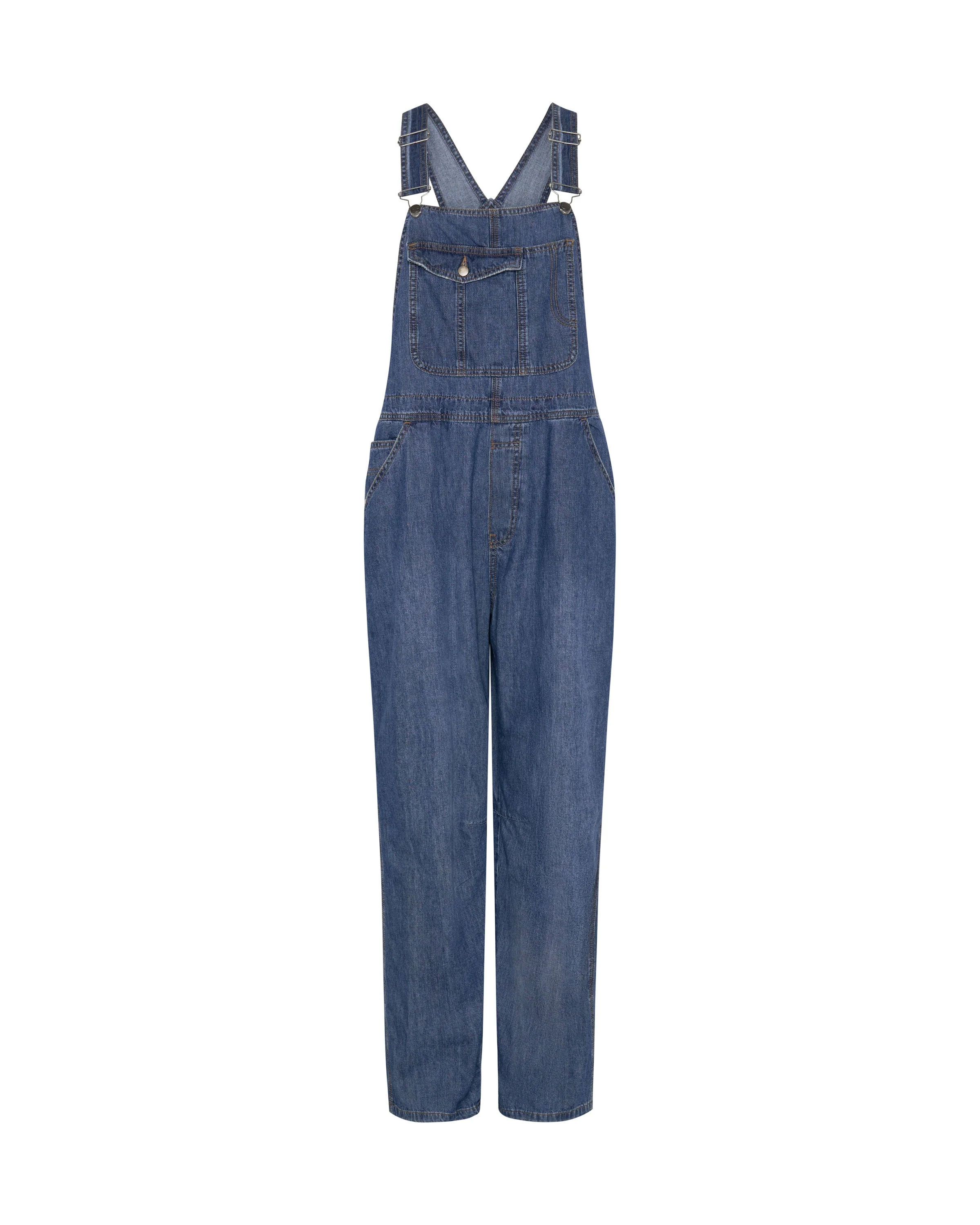 Stanton St Long Denim Overalls - Blue Night - Image 6