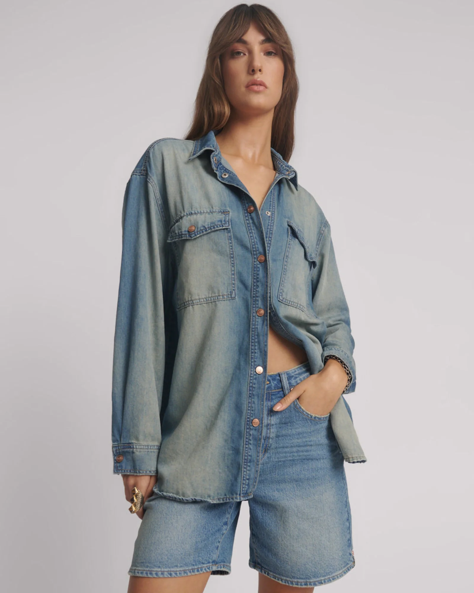 Essential Denim Shirt - Blue Ranch - Image 6