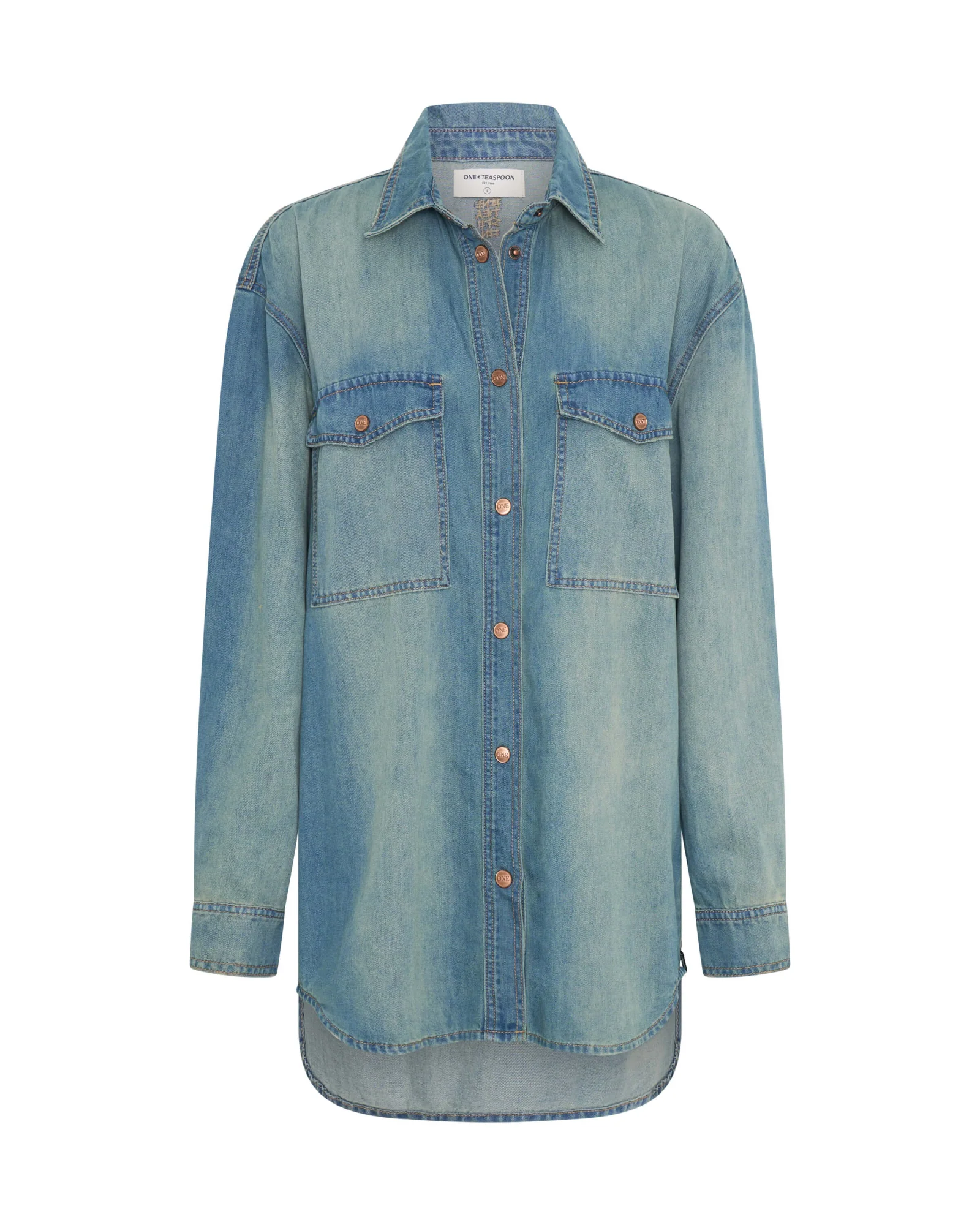 Essential Denim Shirt - Blue Ranch - Image 8