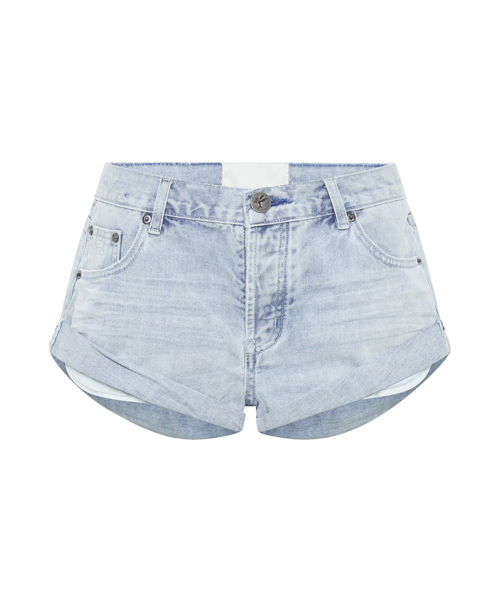 Bandits Low Waist Denim Shorts - Blue Space - Image 6