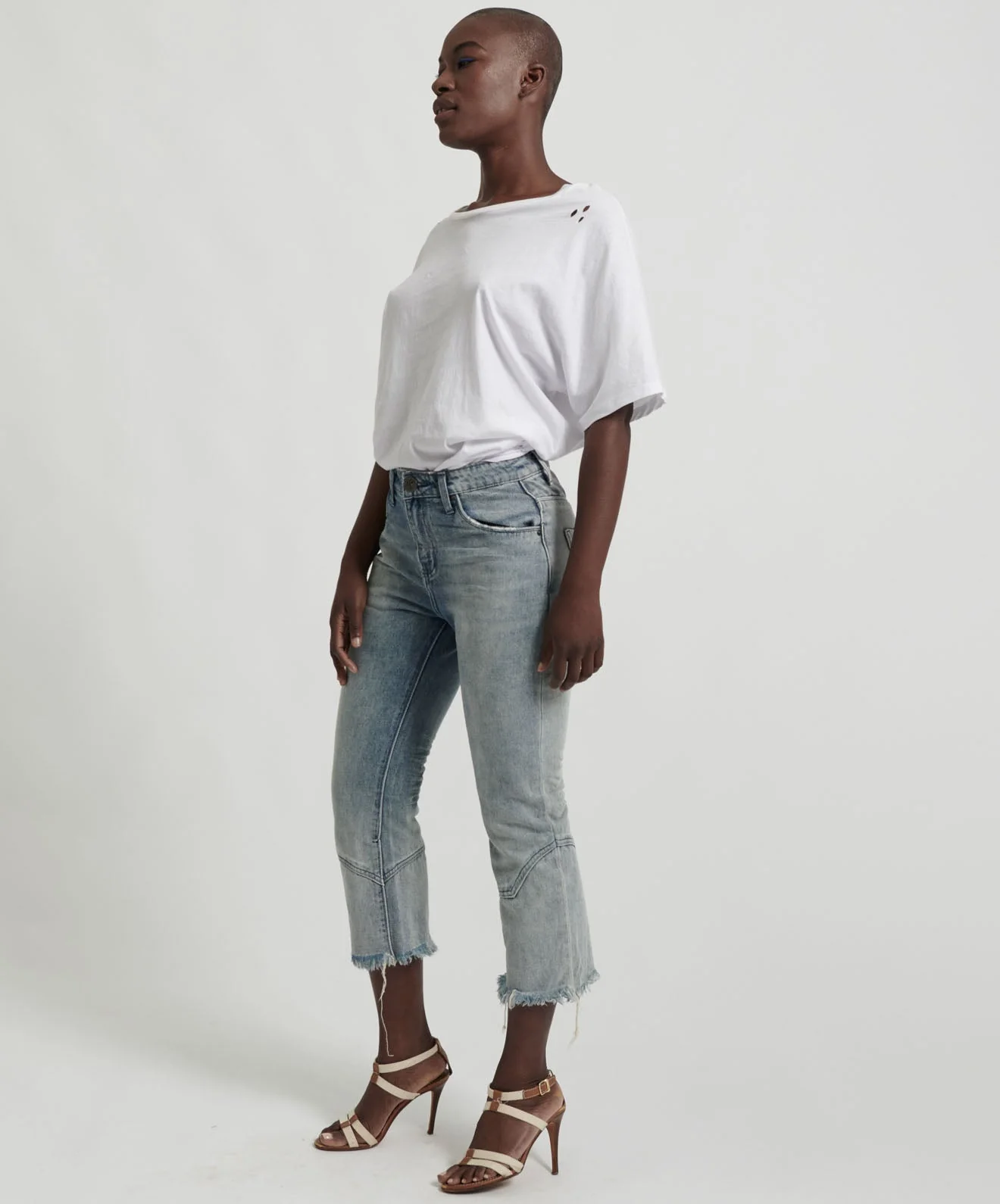 Kicks Low Waist Kick Flared Denim Jeans - Blue Storm - Image 3