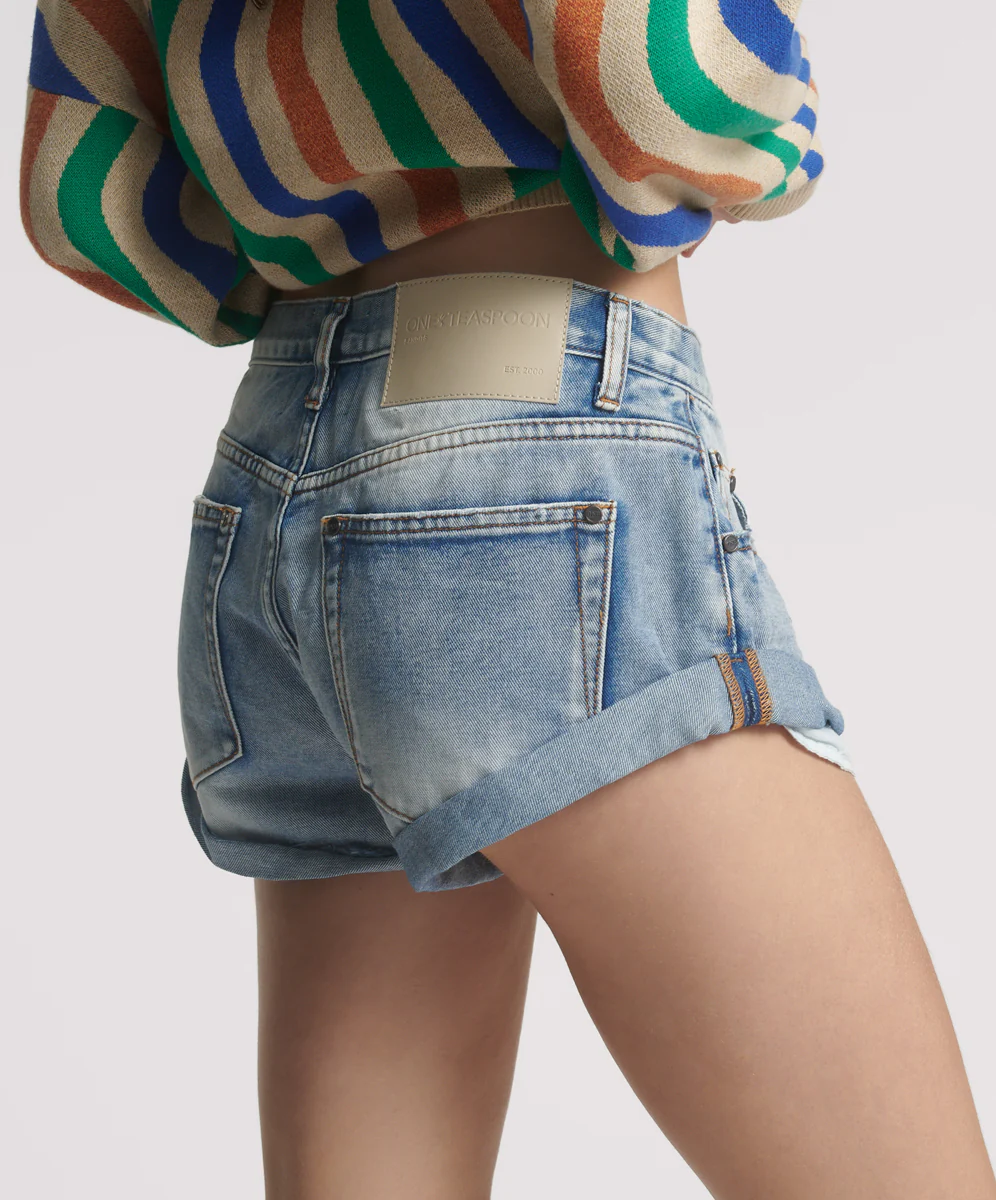 Bandits Low Waist Denim Shorts - Blue Summer - Image 6