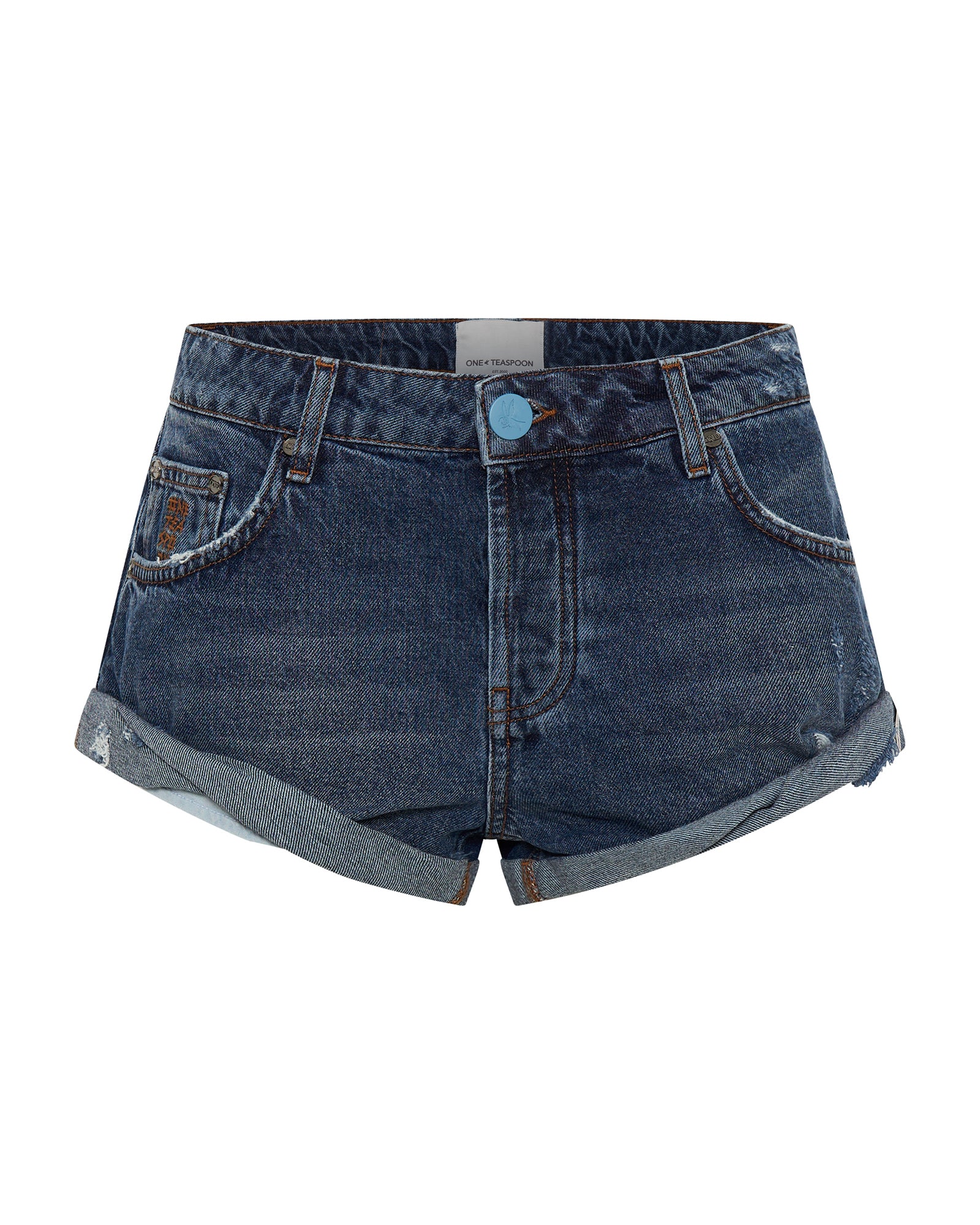 Bandits Low Waist Denim Shorts - Blue Thunder - Image 8