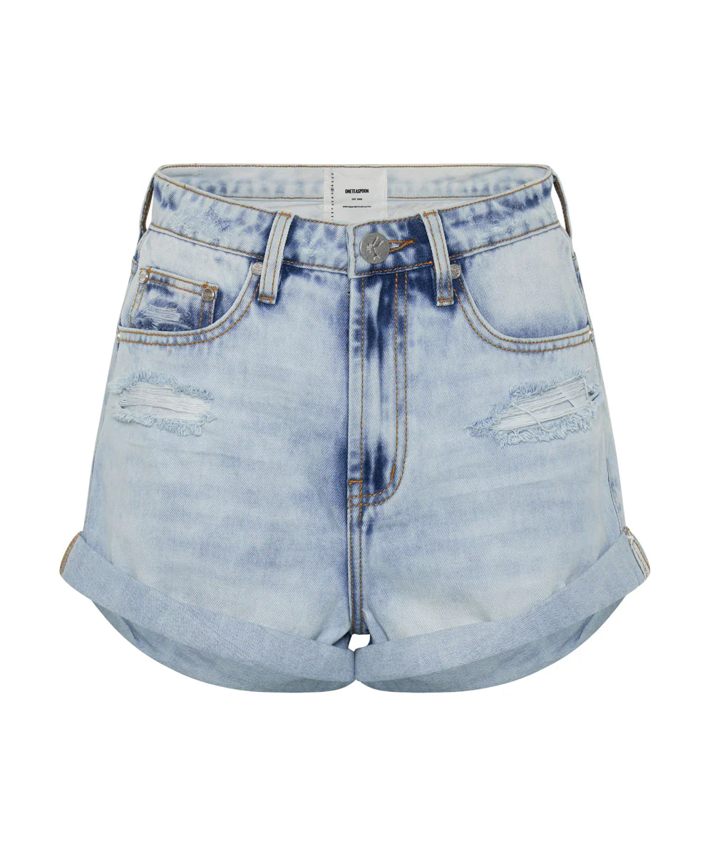 Bandits High Waist Denim Shorts - Blue Tornado - Image 6