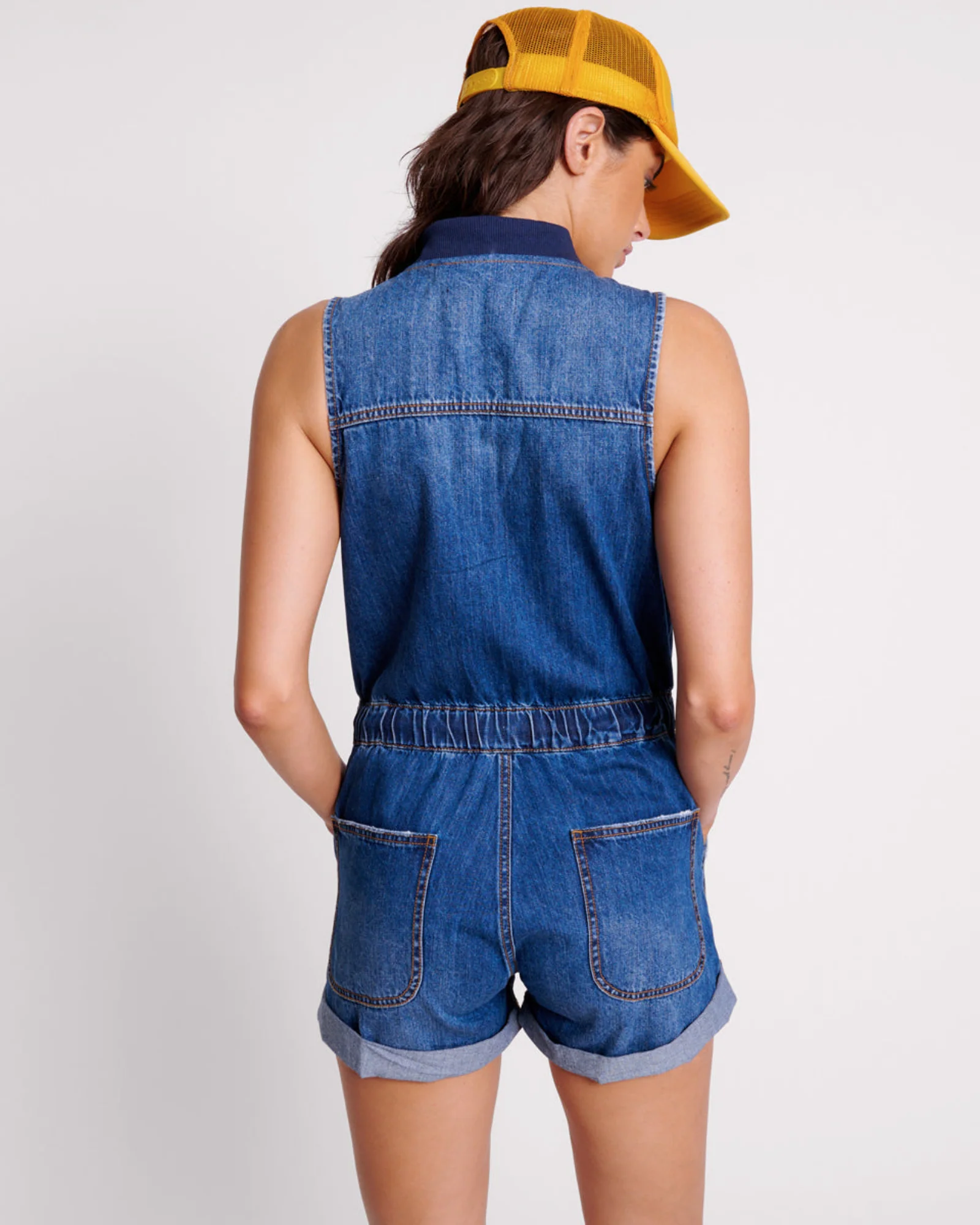Lilly Sporty Denim Jumpsuit - Blue Moon - Image 3