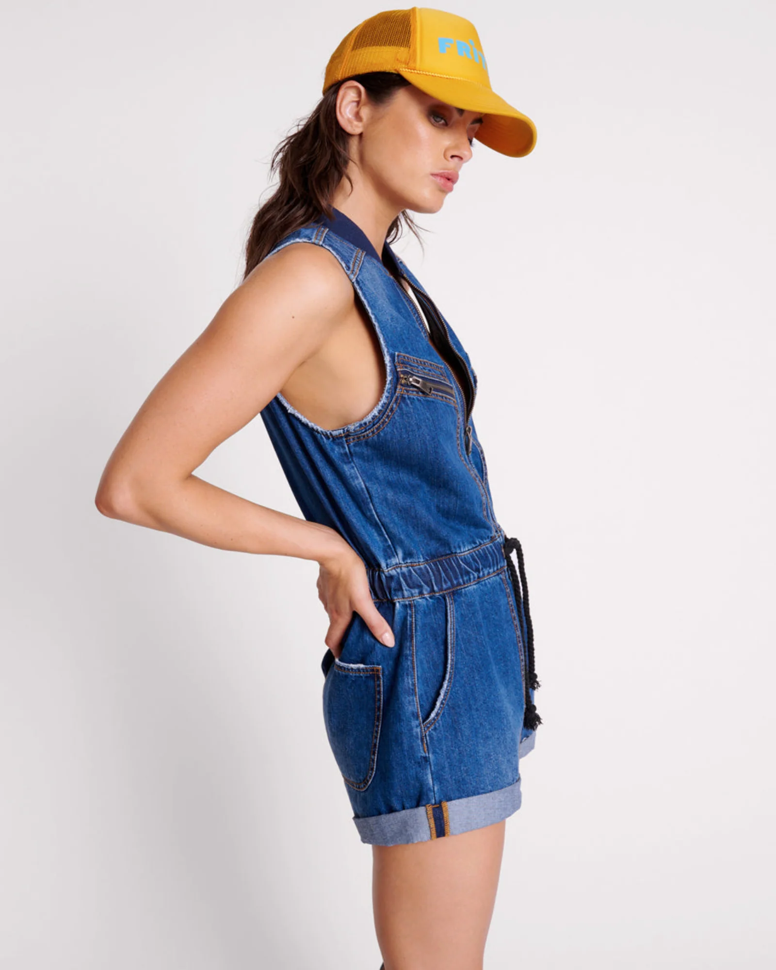 Lilly Sporty Denim Jumpsuit - Blue Moon - Image 4