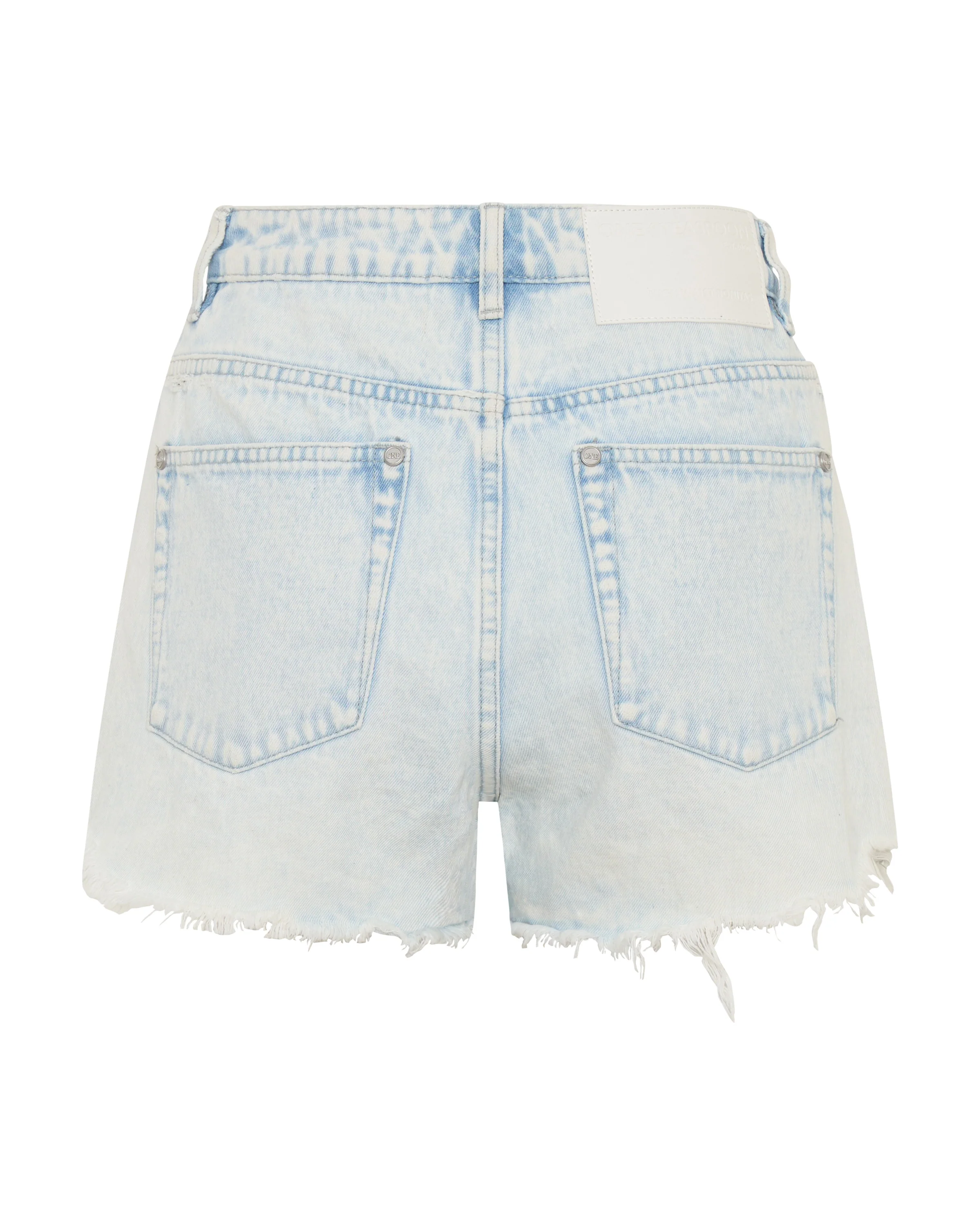 Bonitas High Waist Denim Shorts - Beach Blue - Image 11