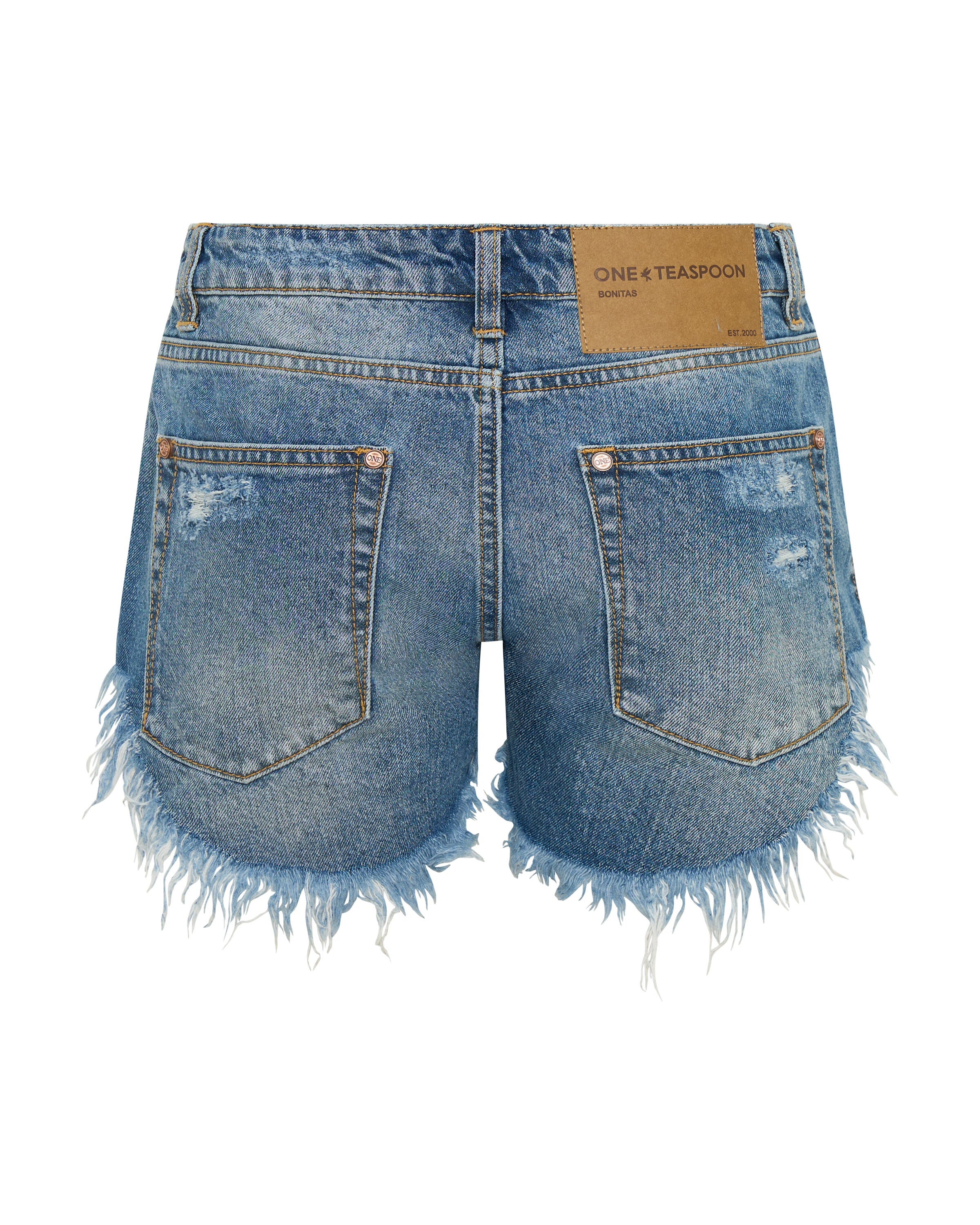 Bonitas Low Waist Denim Shorts - Hoodlum Blue - Image 12
