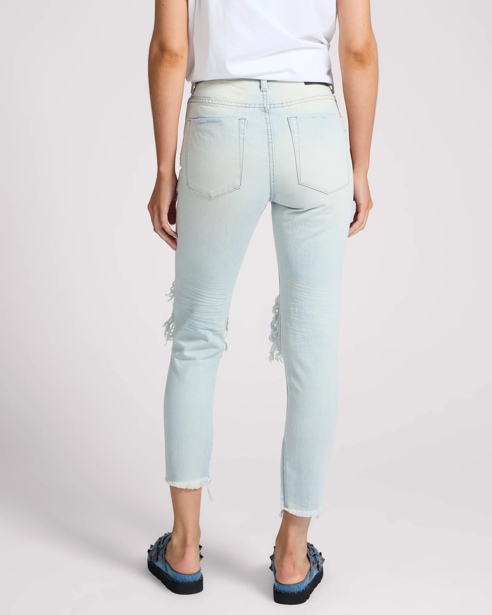 Freebirds High Waist Rigid Skinny Denim Jeans - Brando Blue - Image 5