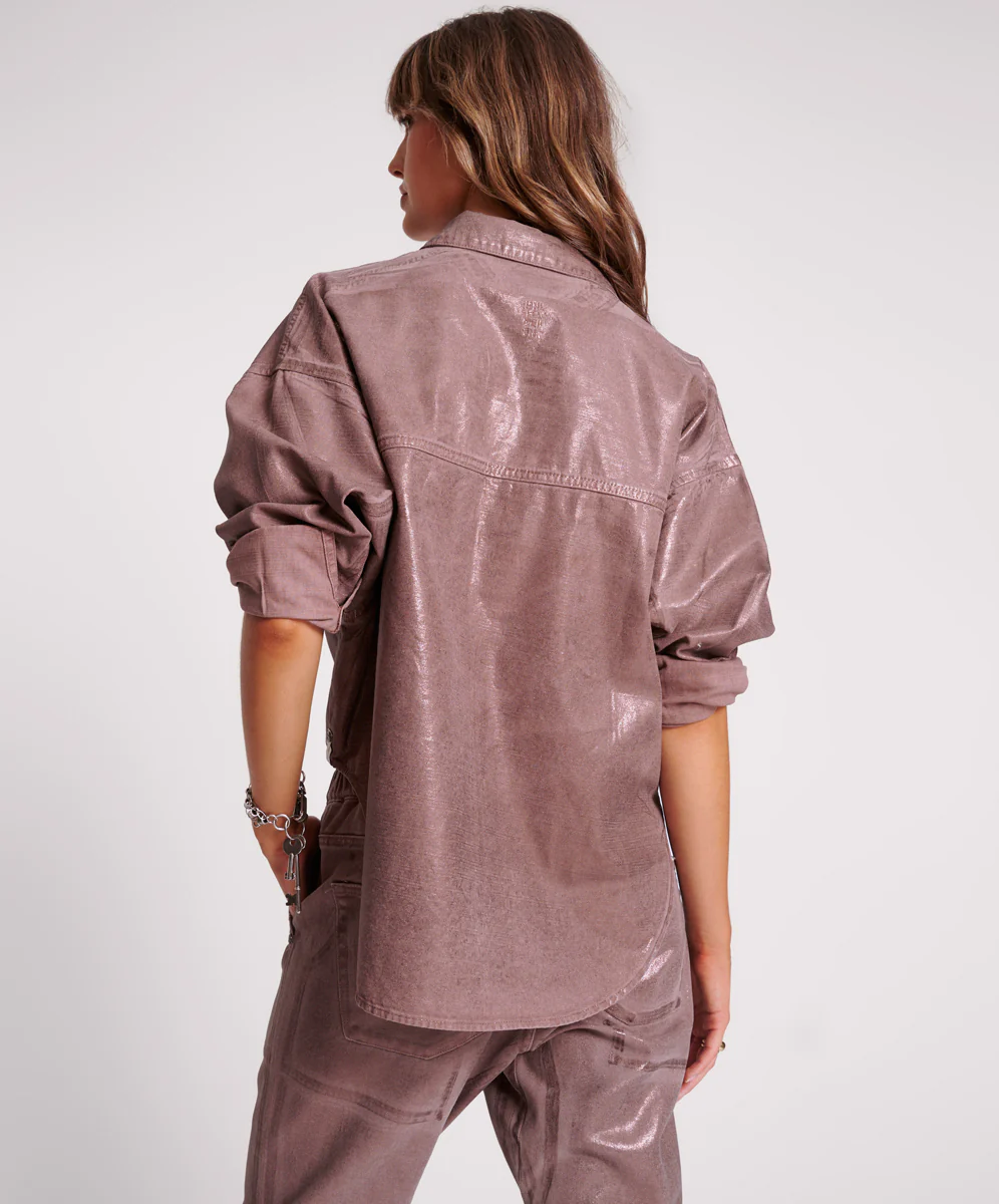 Western Daria Shacket - Bronzed Chocolate - Image 3