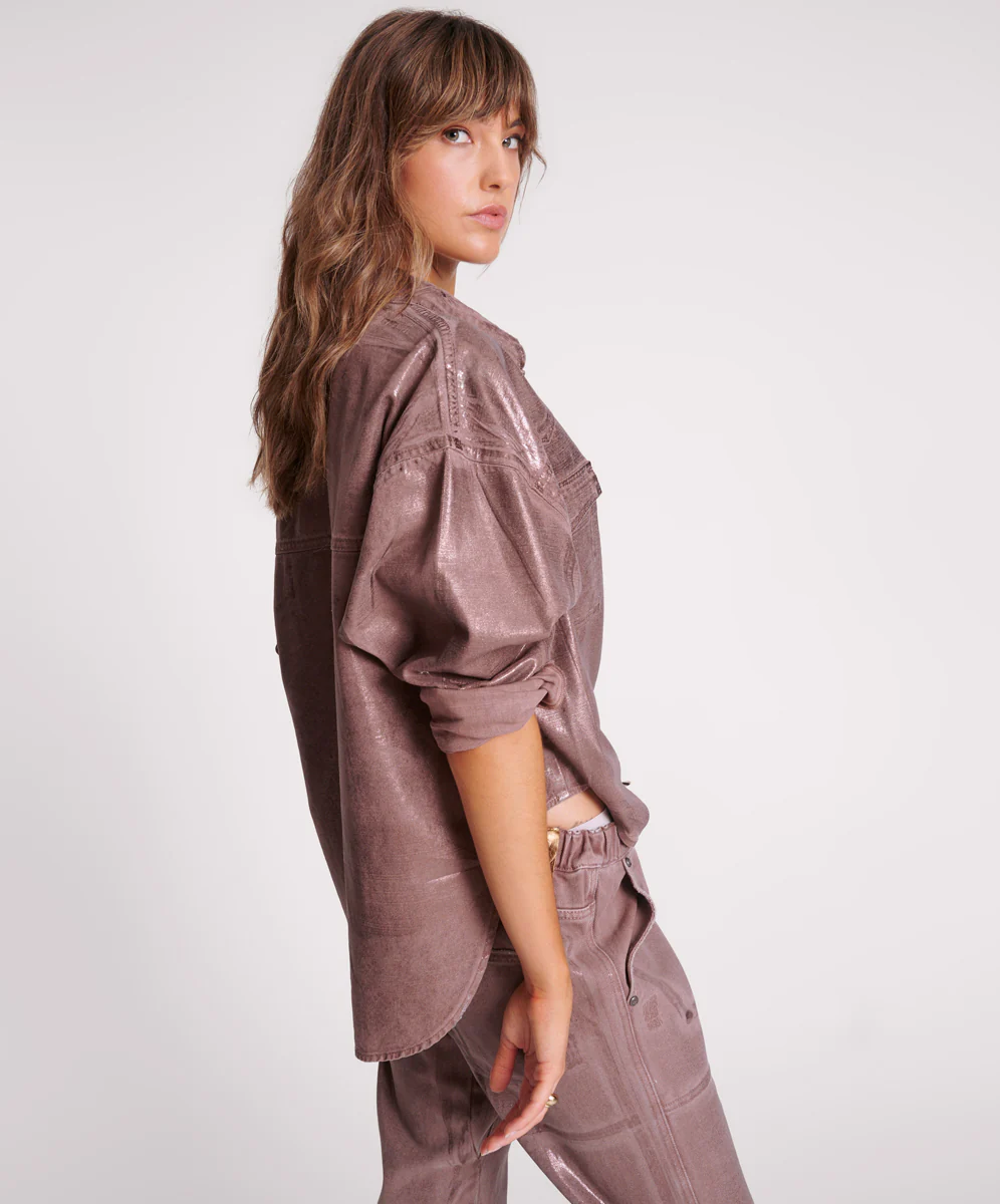 Western Daria Shacket - Bronzed Chocolate - Image 4