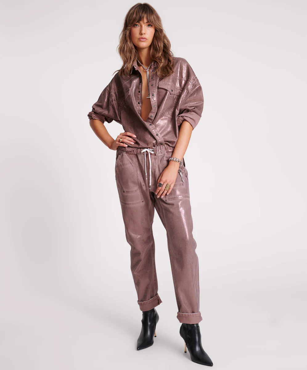 Western Daria Shacket - Bronzed Chocolate - Image 5