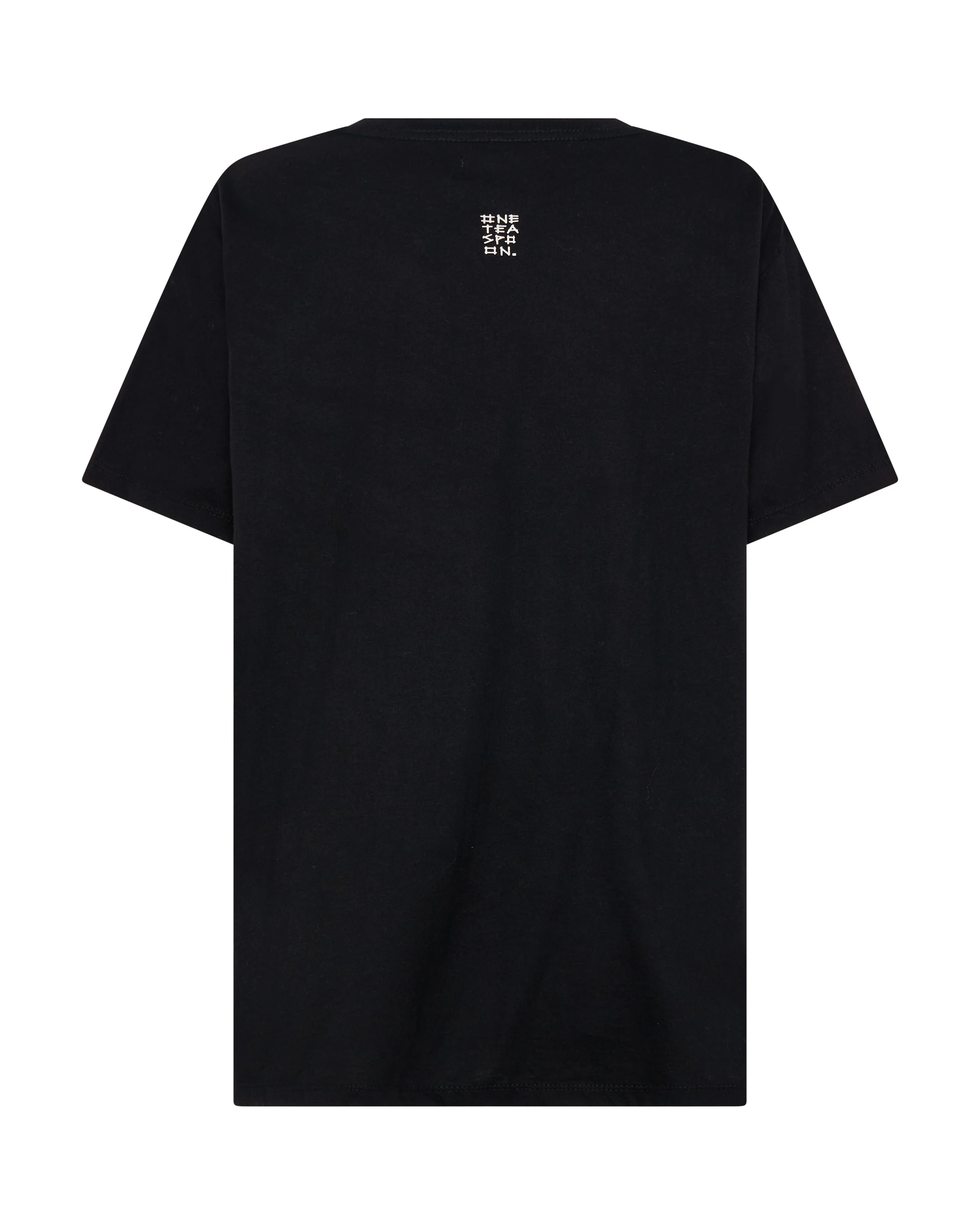 Brushed Bowerbird Boyfriend Tee - Black - Image 11