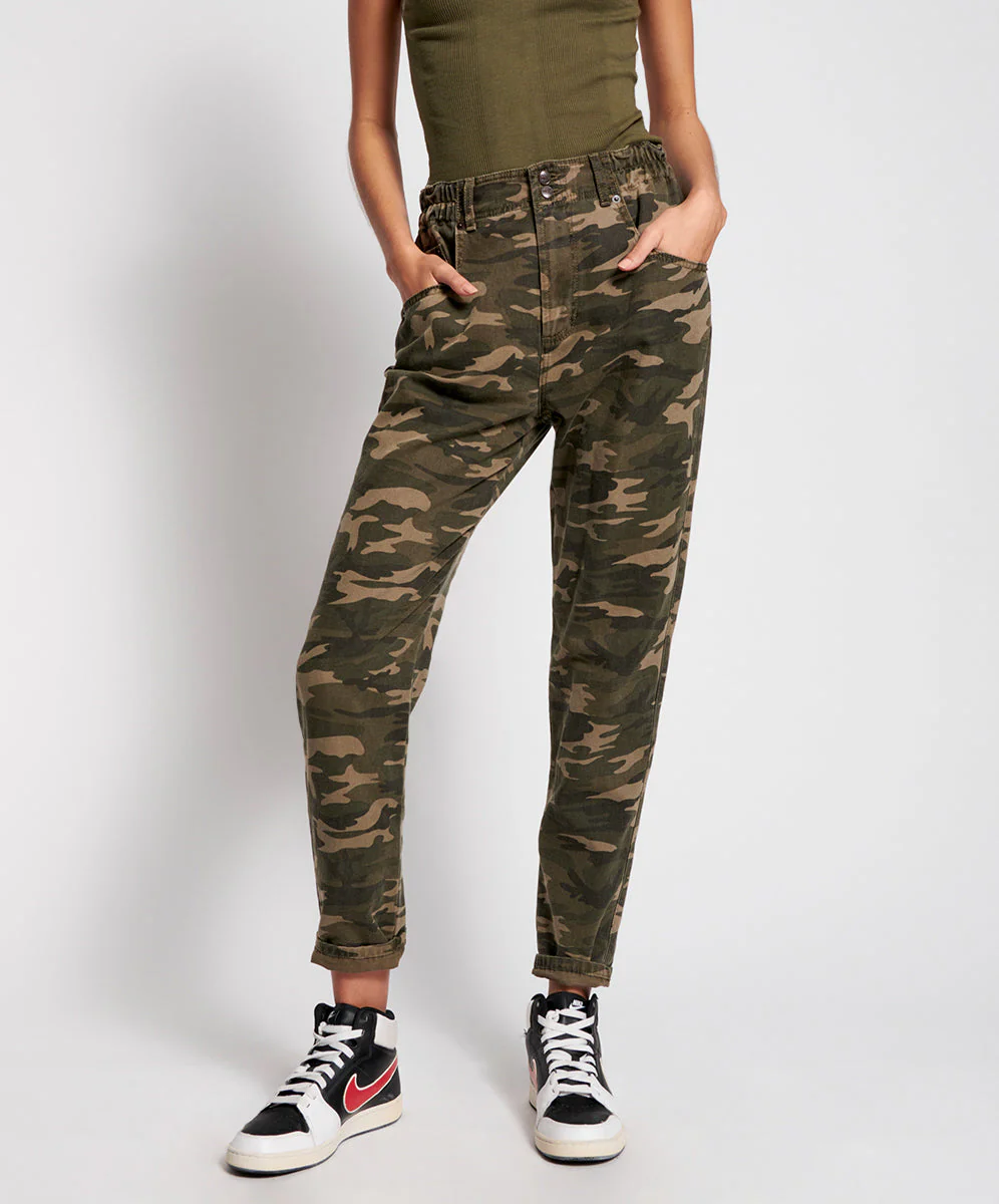 Pioneer Vintage 80S Fit High Waist Denim Jeans - Camo - Image 2