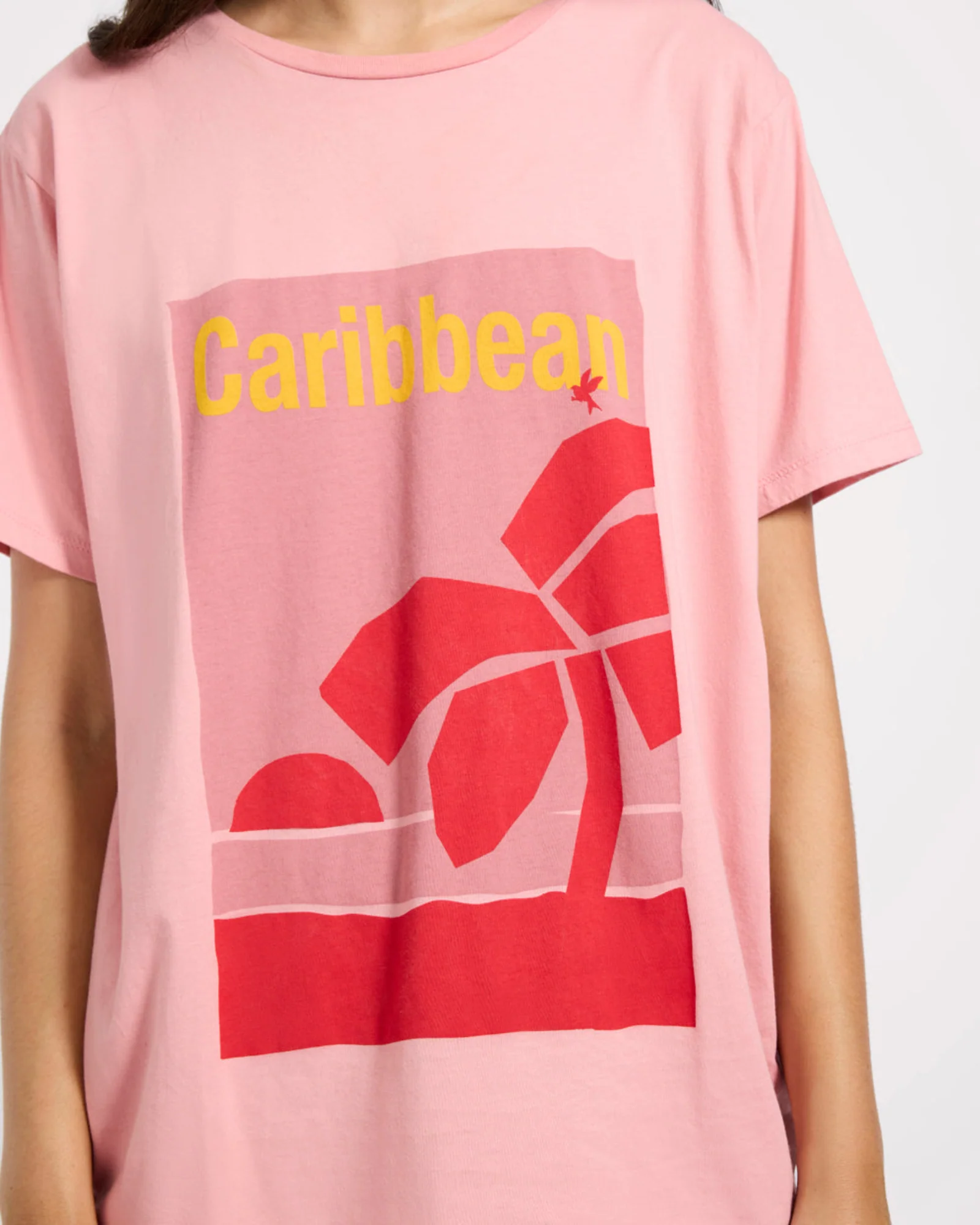 Caribbean Boyfriend Tee - Pink - Image 8
