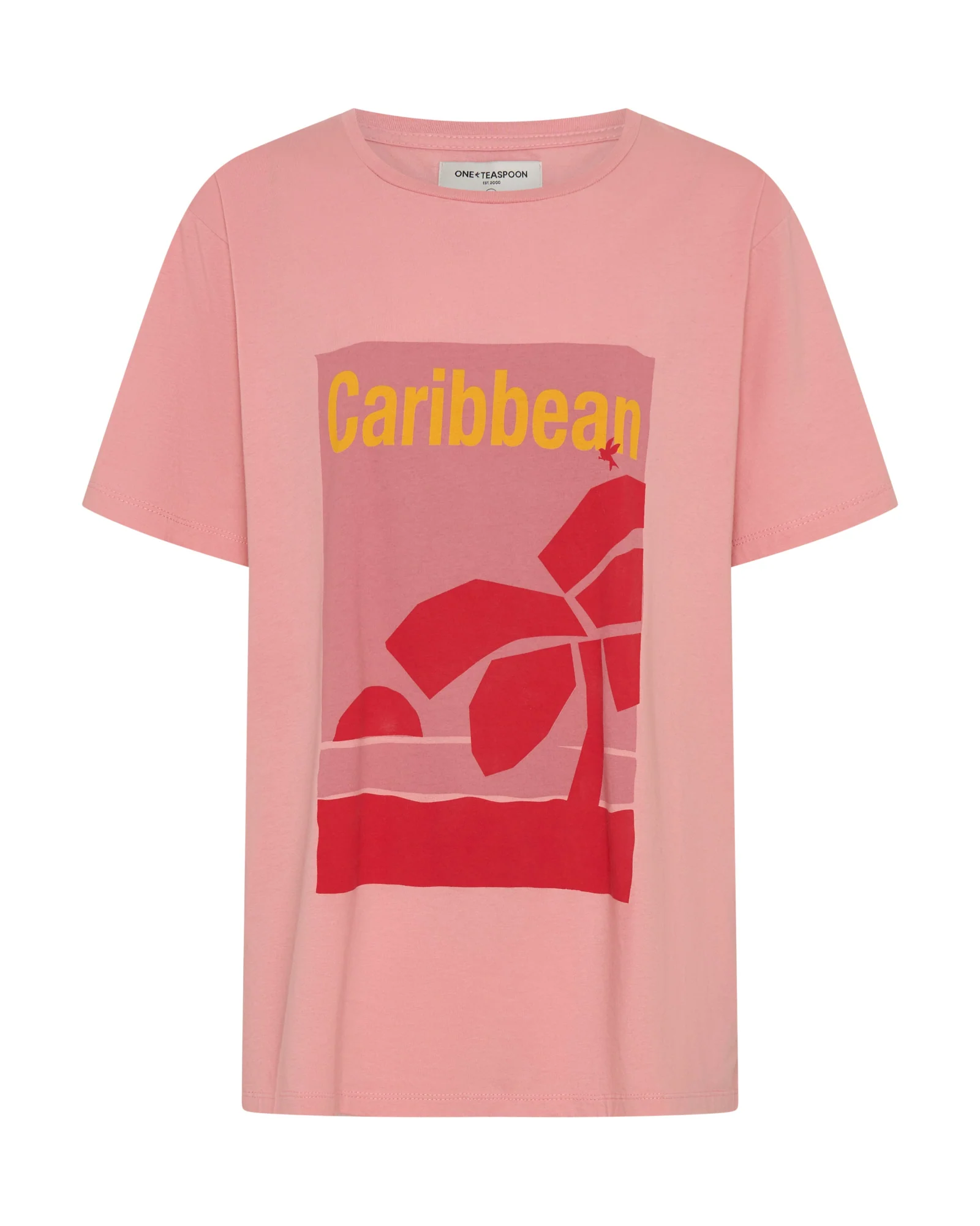 Caribbean Boyfriend Tee - Pink - Image 9