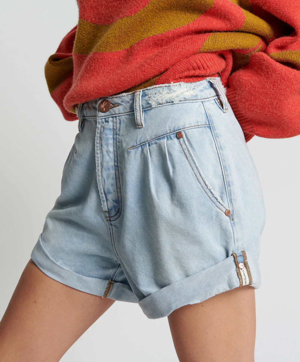 Streetwalkers High Waist 80S Fit Denim Shorts - Casanova - Image 3