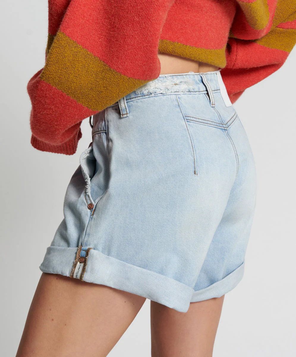 Streetwalkers High Waist 80S Fit Denim Shorts - Casanova - Image 4