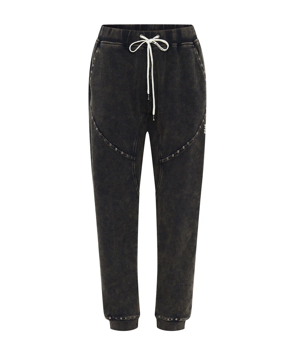 CHARCOAL STUDDED TRACKPANTS - Image 6
