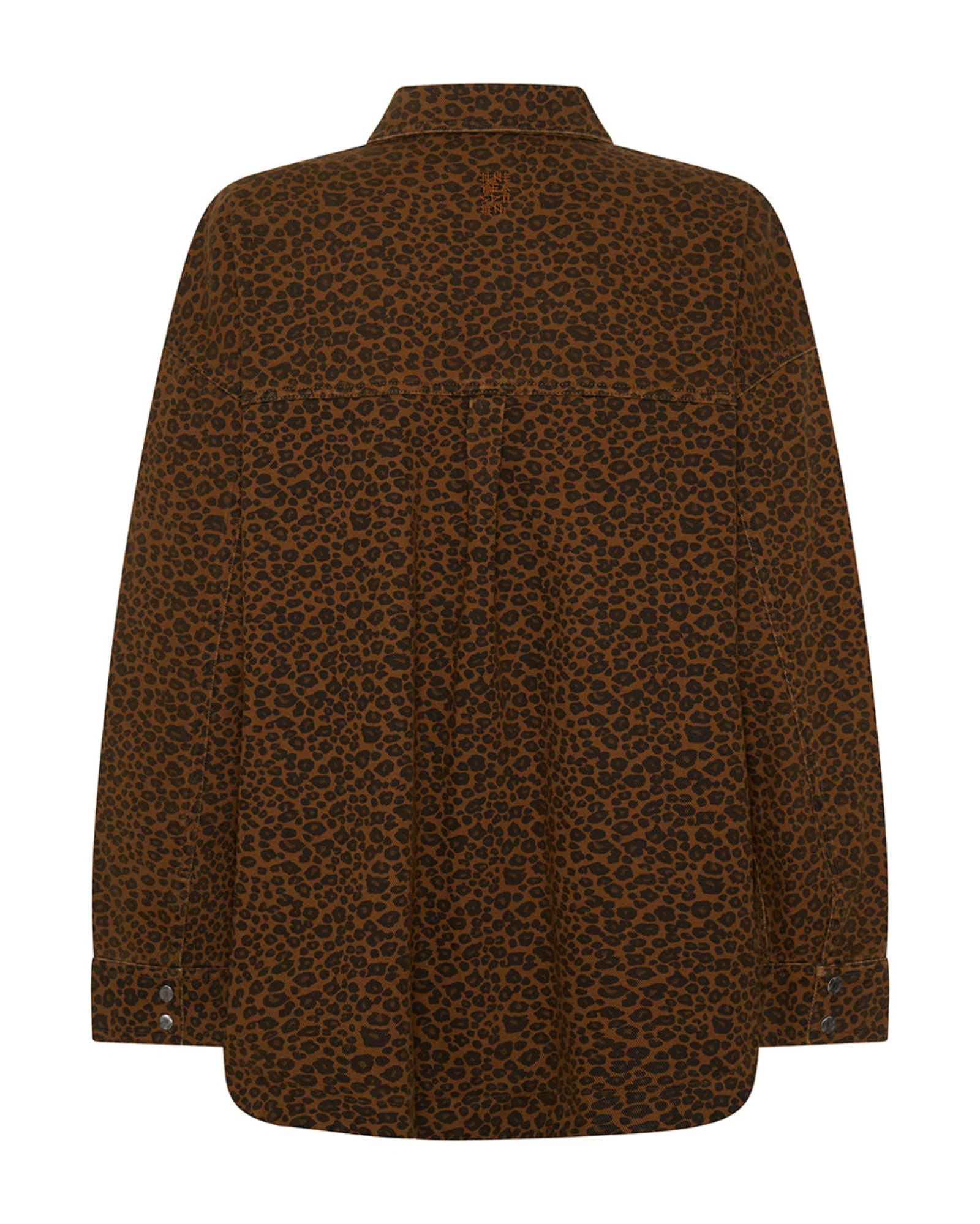 Longline Denim Jacket - Cheetah Print - Image 13