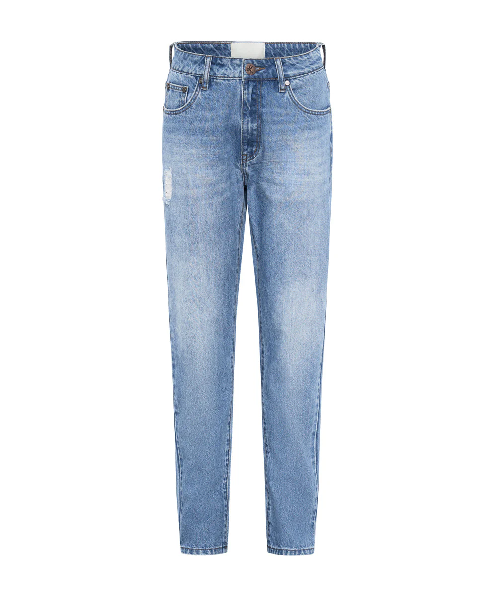 Awesome Baggies High Waist Straight Leg Denim Jeans - Ciao Blue - Image 6