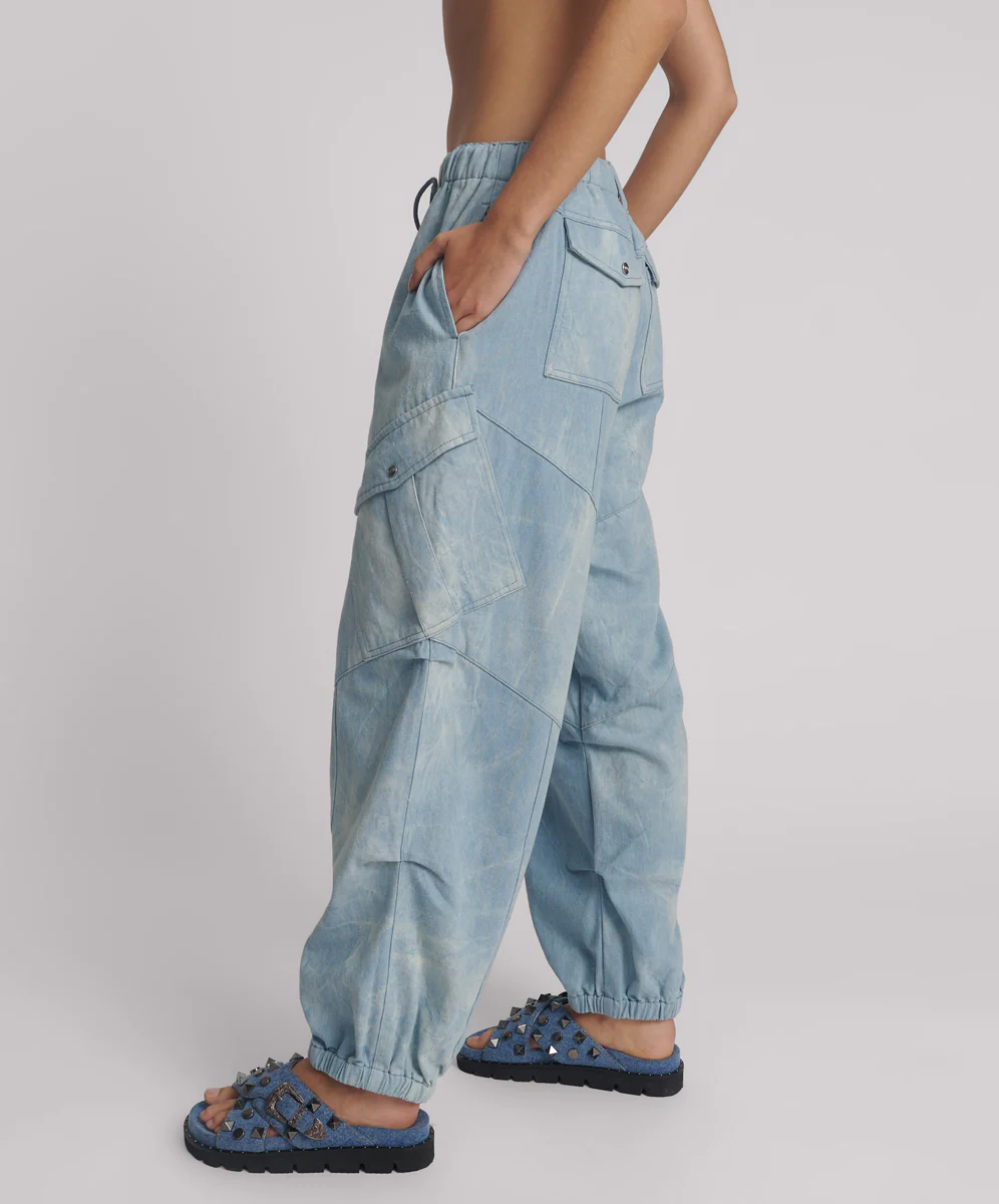 Utility Denim Flight Pants - Cloudy Blue - Image 3