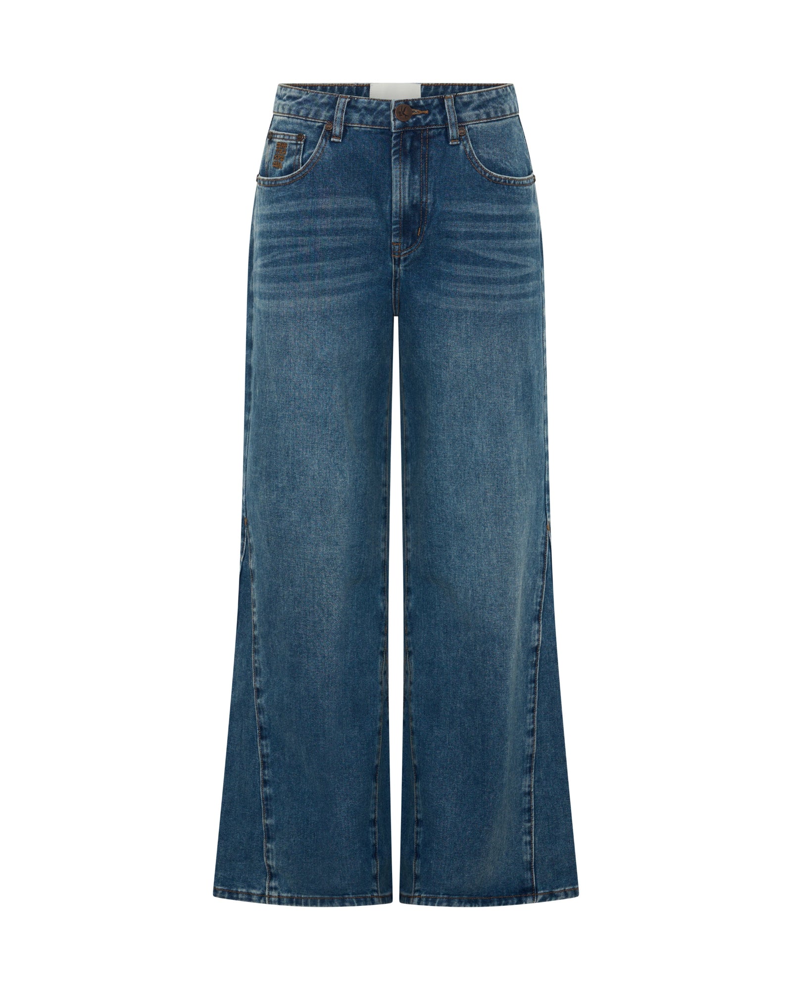 Cruisers Mid Waist Bootcut Flare Denim Jeans - Rodeo Blue - Image 11