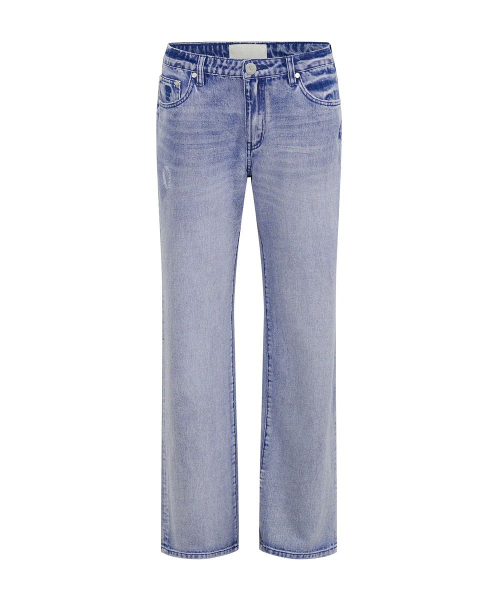 Low Riders Low Waist Wide Leg Denim Jeans - Cupid Blue - Image 6