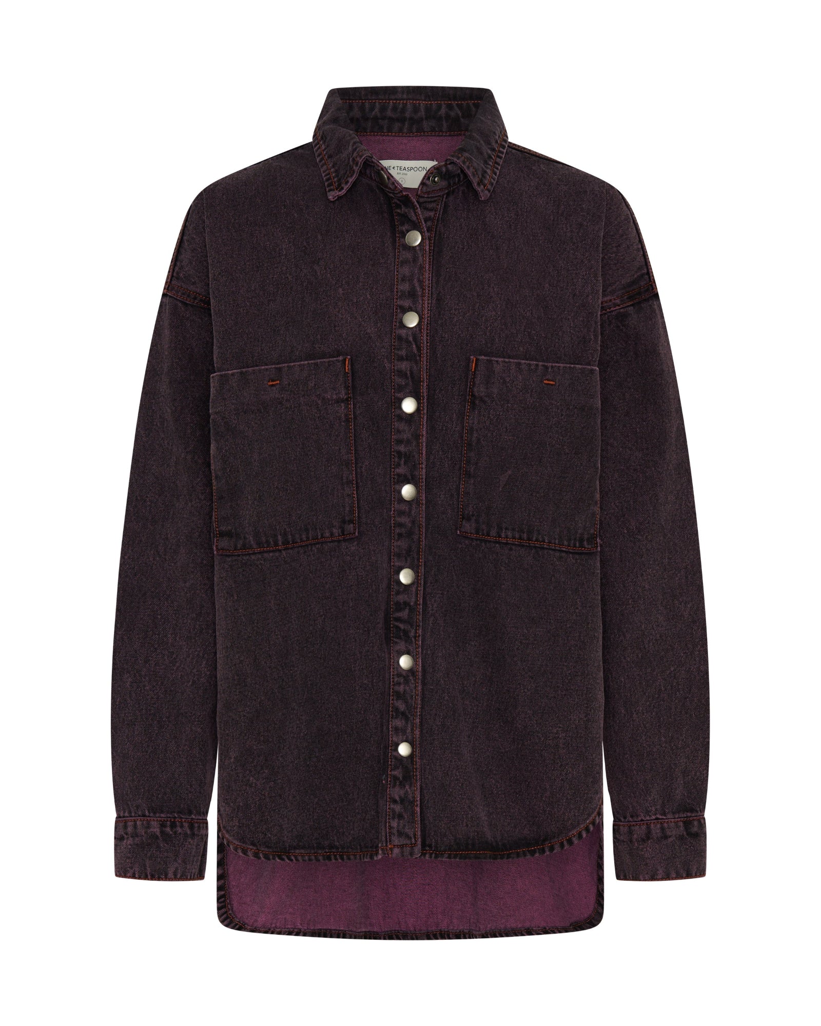 Daria Denim Shacket - Black Pink - Image 11