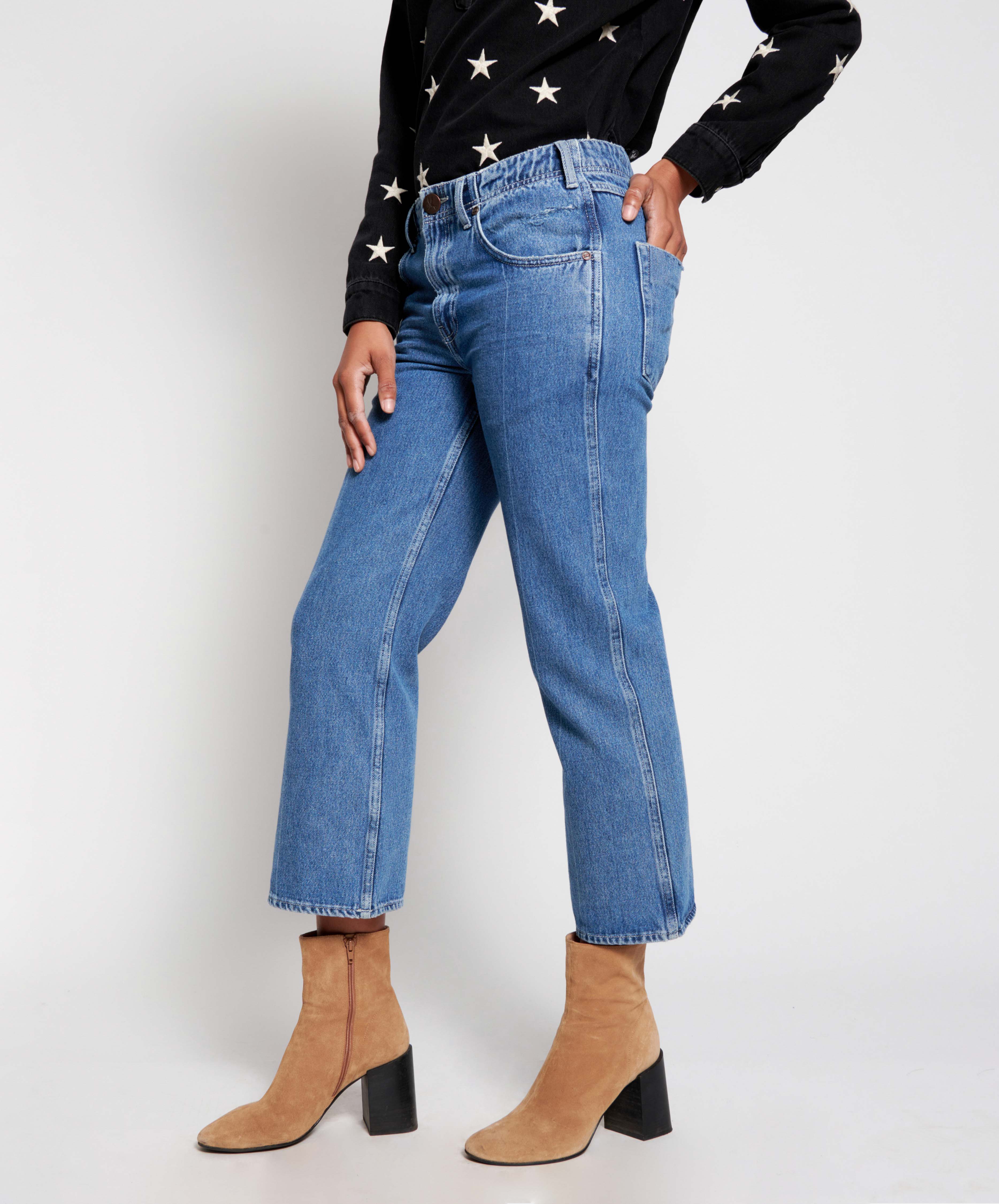 Nomad Mid Waist Jeans - Pacifica - Image 3