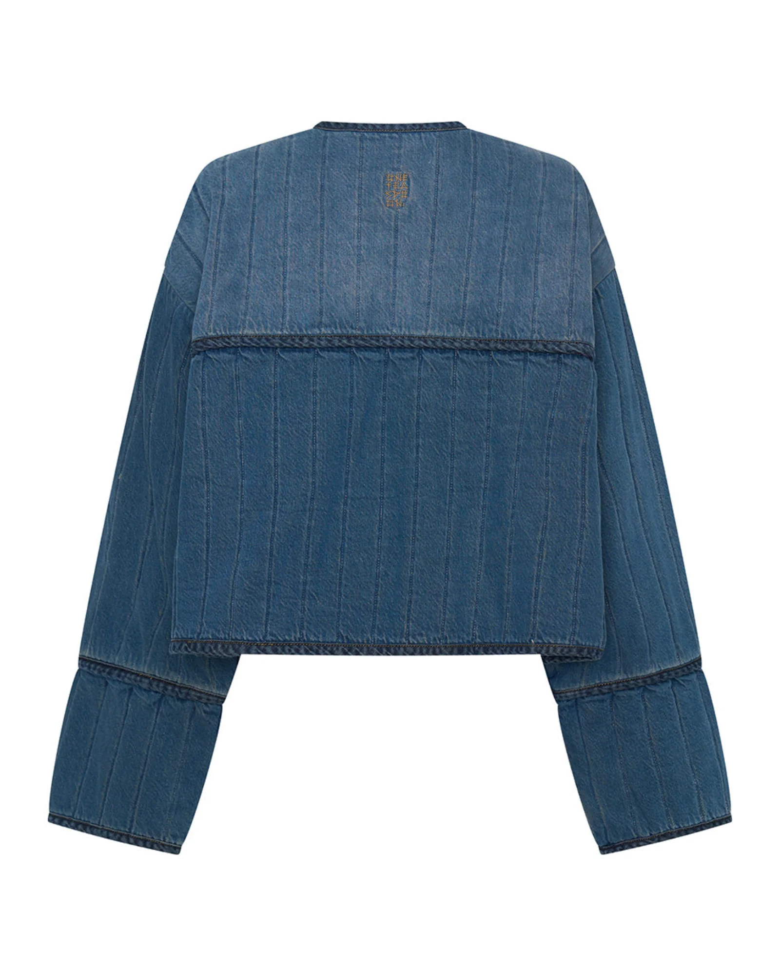 Denim Wadded Jacket - Deep Pacifica Blue - Image 13